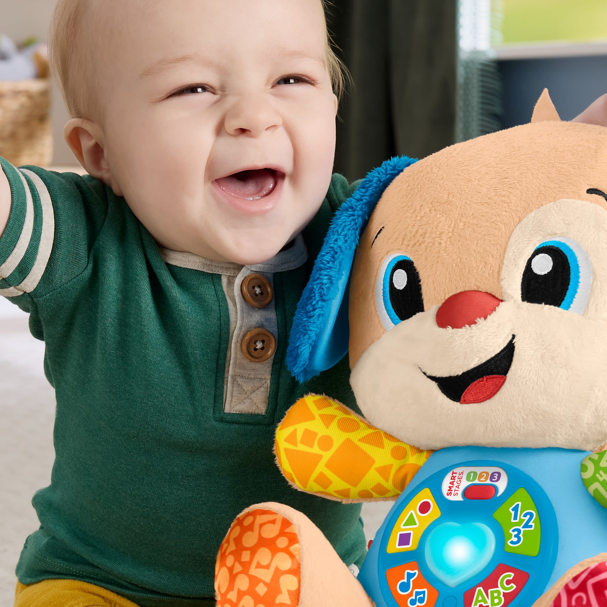 Fisher-Price Lernspaß-Stuhl – Interaktiver Spielstuhl Mit Musik & Lernfunktionen Für Kinder Ab 1 Jahr