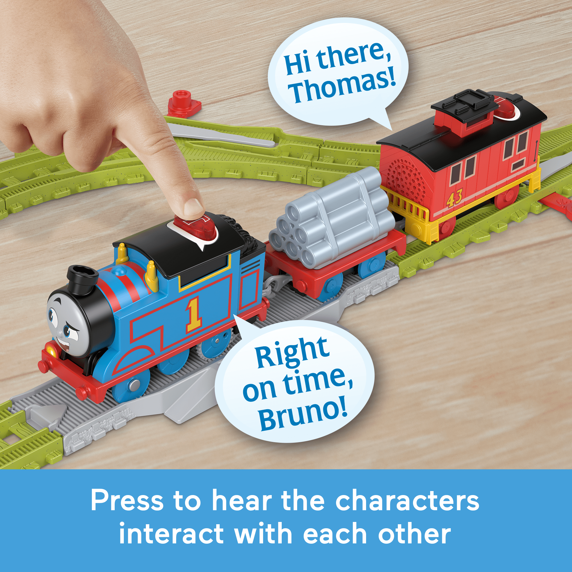 Fisher-Price Thomas & Friends Talking Thomas & Brake Car Bruno Train Set