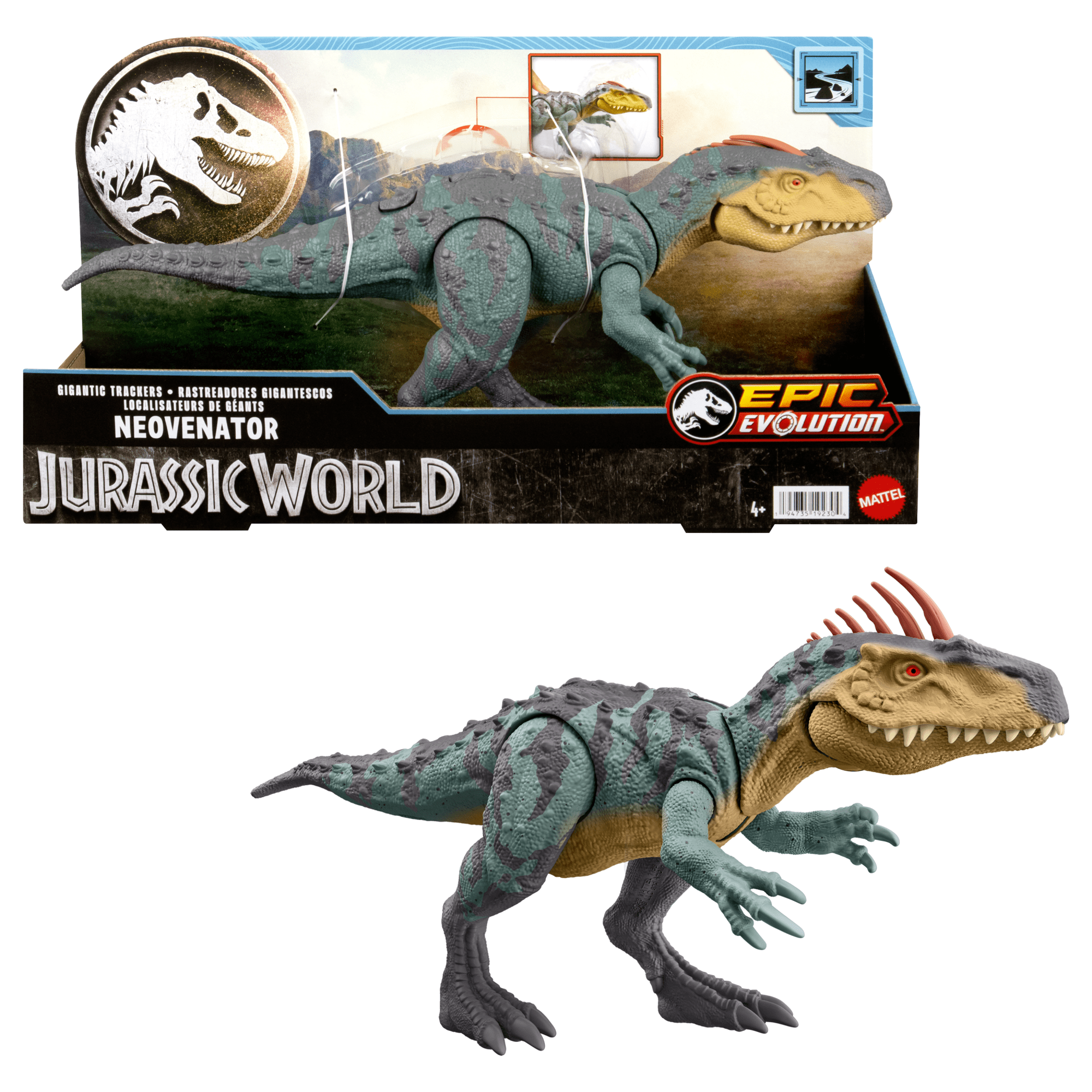 Jurassic World Neovenator Mega Action Figurine Articulee De Dinosaure