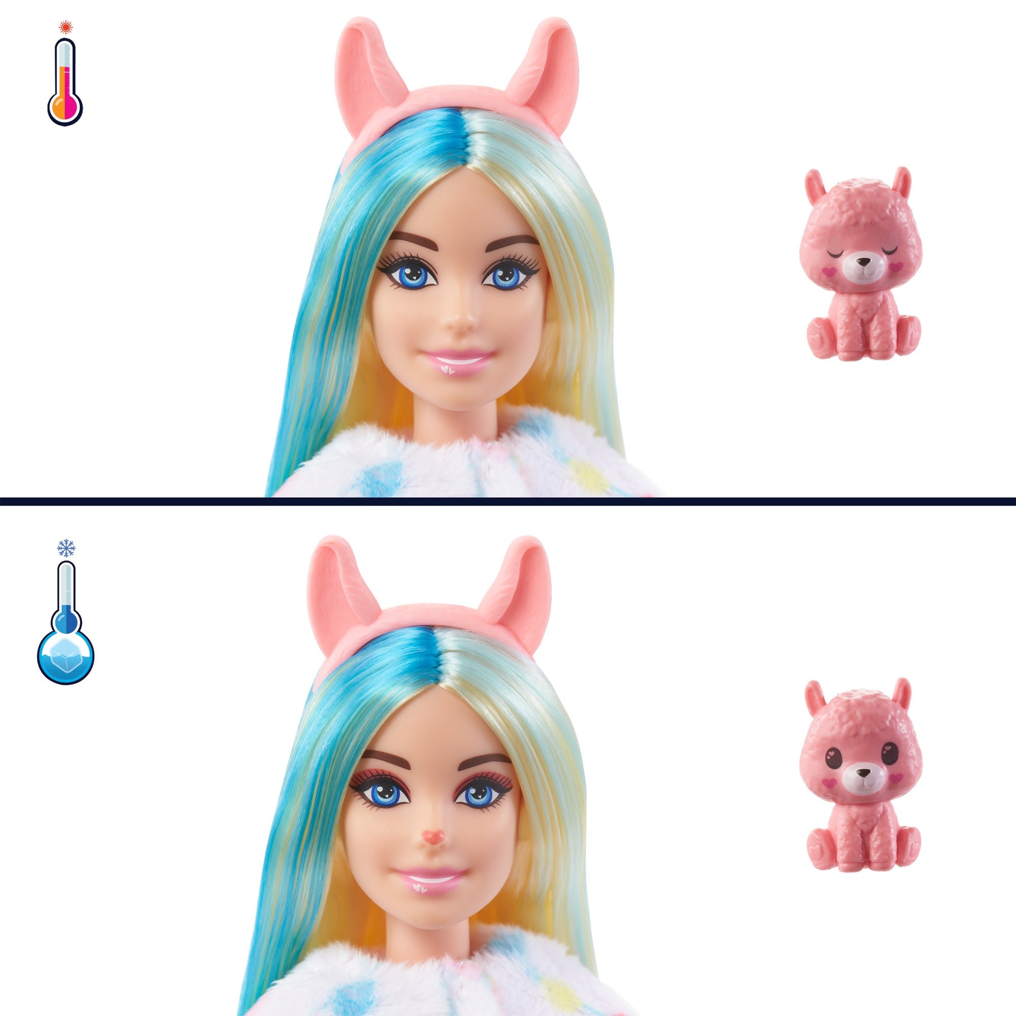 Barbie Cutie Reveal Bambola Serie Fantasia Con Costume Da Lama Di Peluche