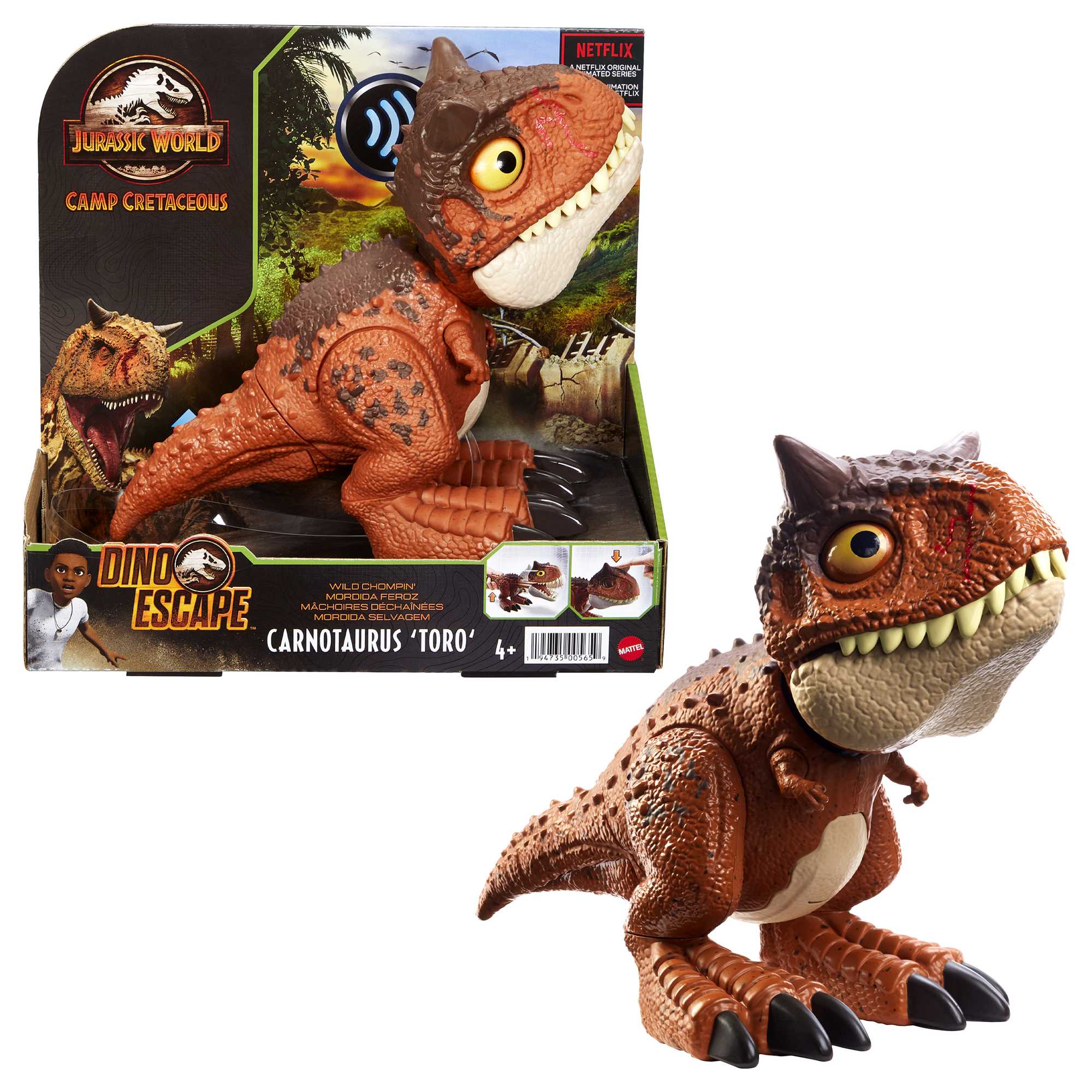 Jurassic World Wild Chompin' Carnotaurus Toro, HBY84