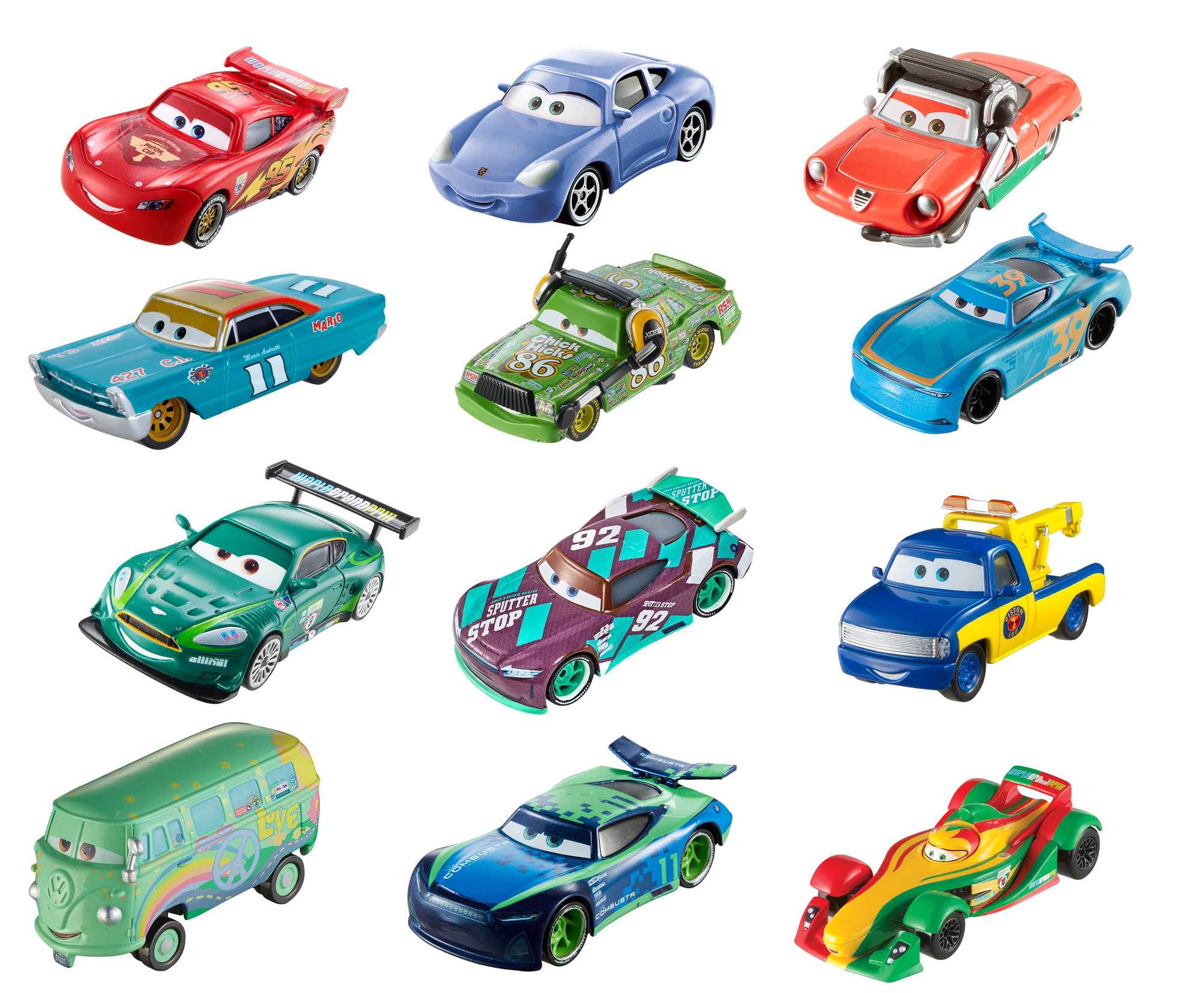 Disney · Pixar-Cars-Assortiment Clipstrip Véhicule échelle 1/55, FFL05