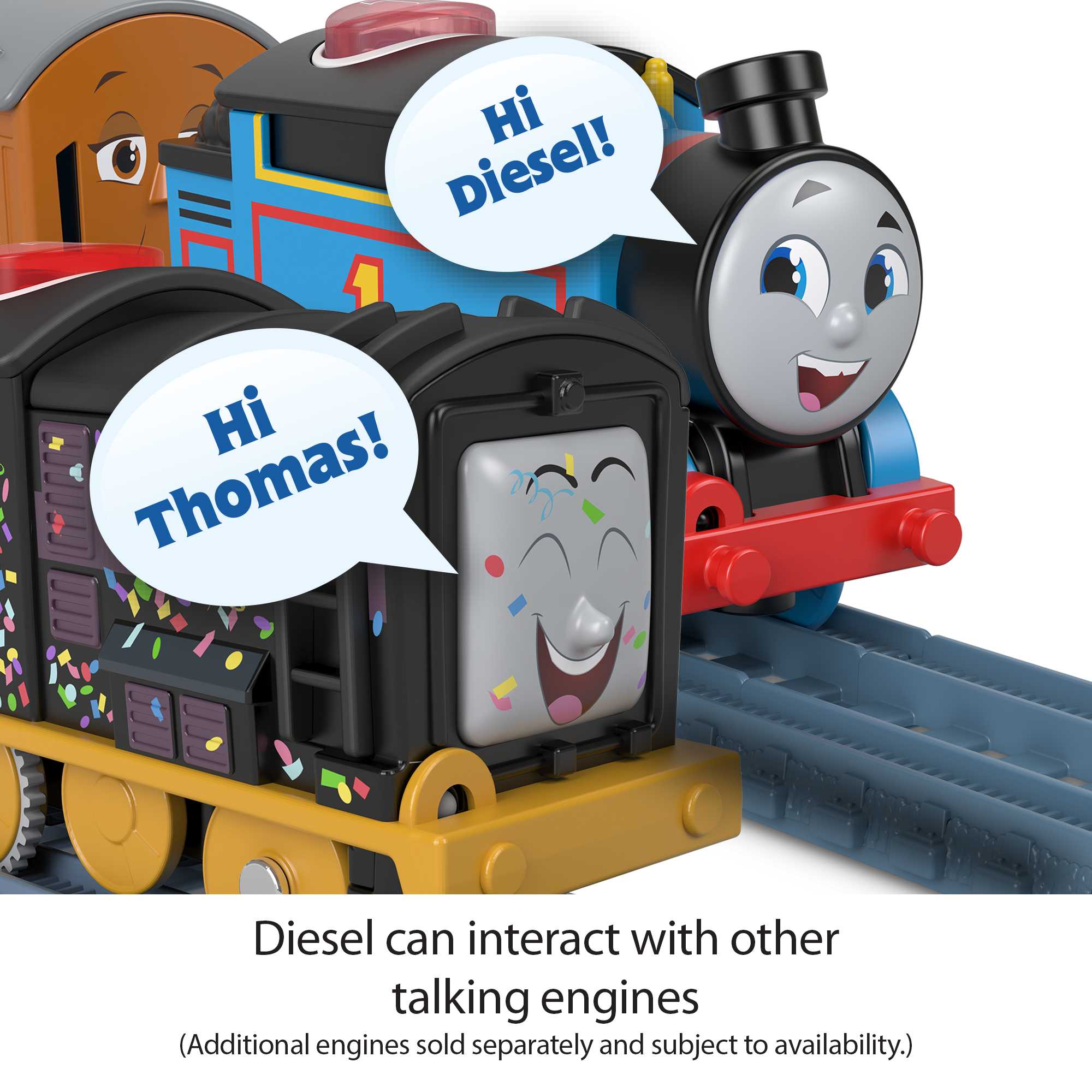 Thomas and Friends Talking Diesel Toy Train, Motorized Engine with Phrases,  UK English Version