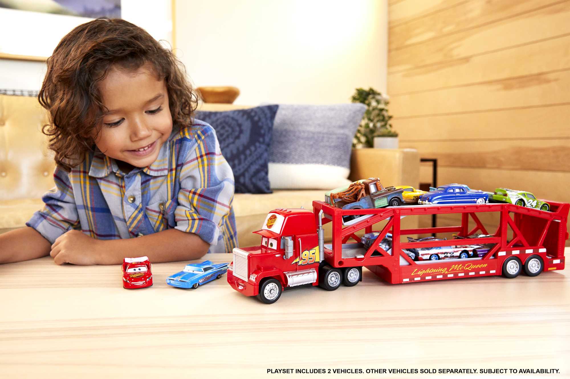 Disney pixar cars hot sale launching mack transporter