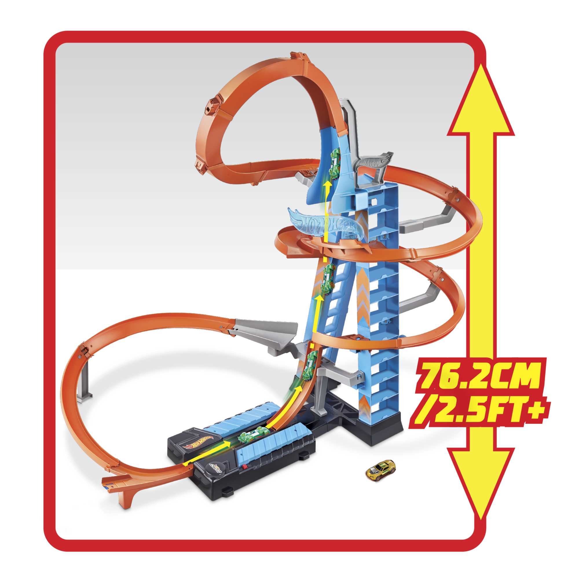 Hot Wheels Sky Crash Tower Track Set GWT39 MATTEL