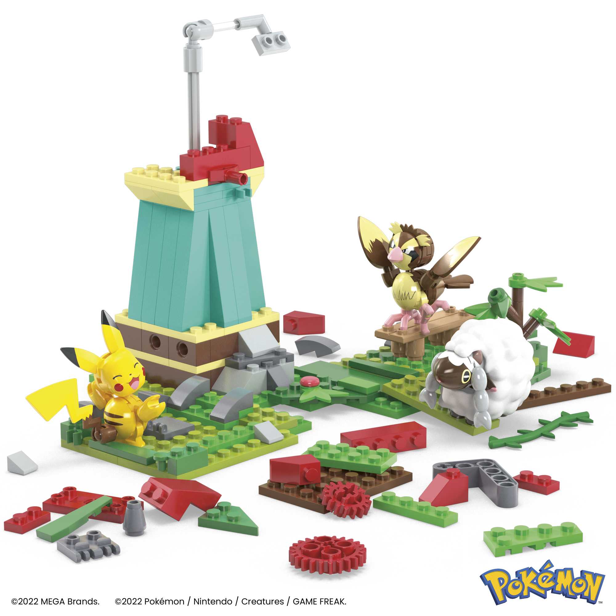 Pikachu - Pokémon à construire Mega Bloks : King Jouet, Lego, briques et  blocs Mega Bloks - Jeux de construction