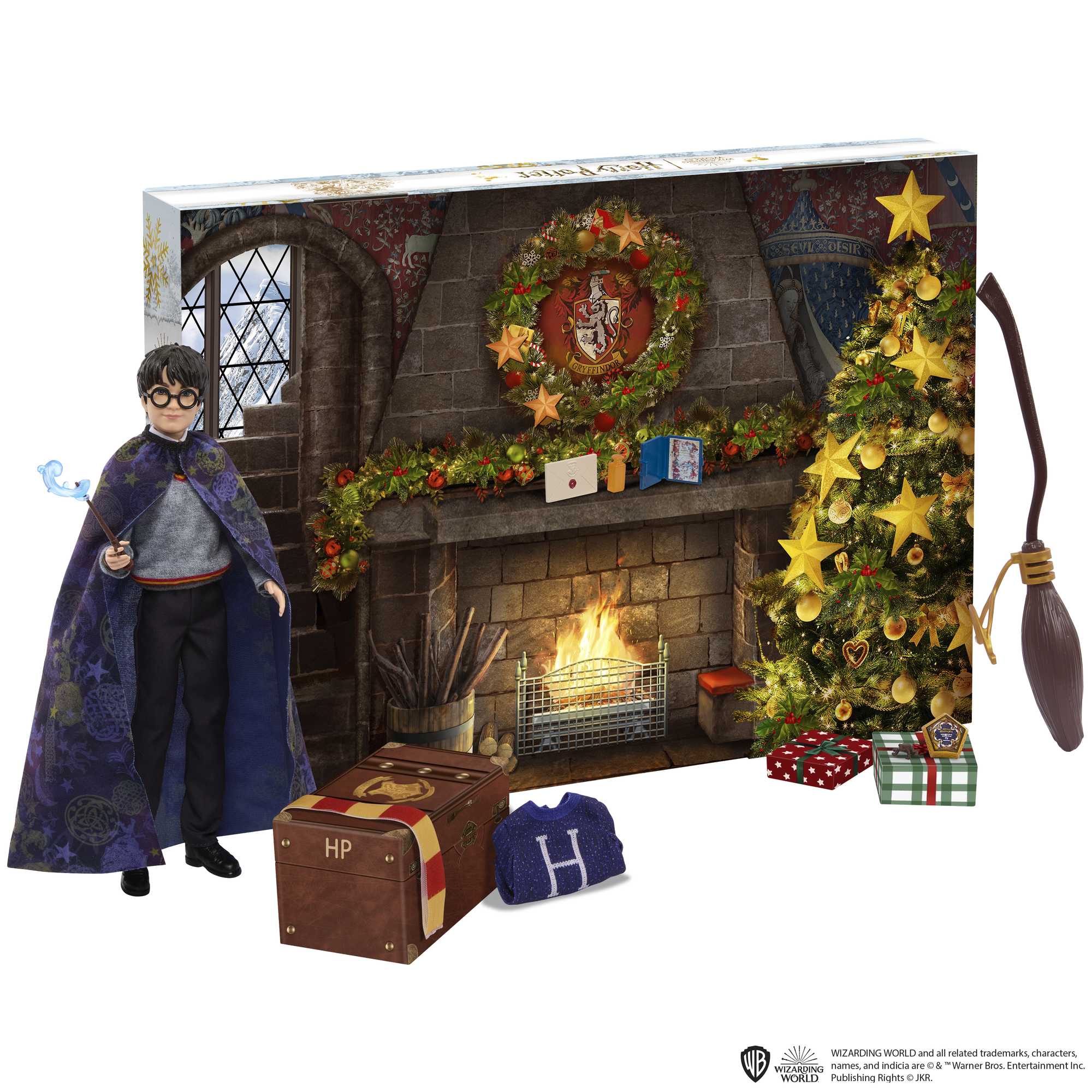 Harry Potter - Calendrier de l'Avent Gryffondor avec 24 accessoires  surprises - Poupée Figurine - 6 ans et +, HND80