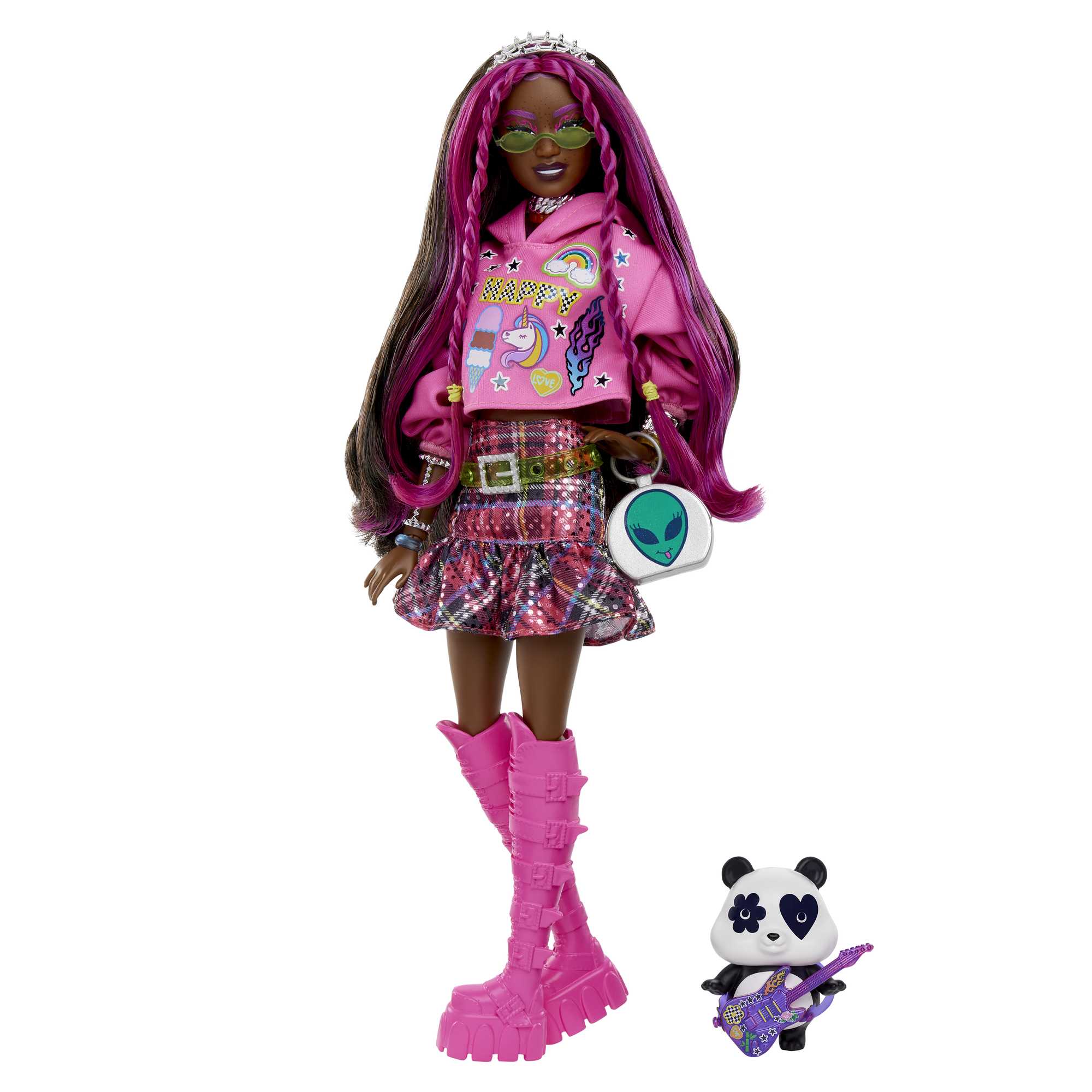 Barbie Doll with Pet Panda, Barbie Extra | HKP93 | MATTEL