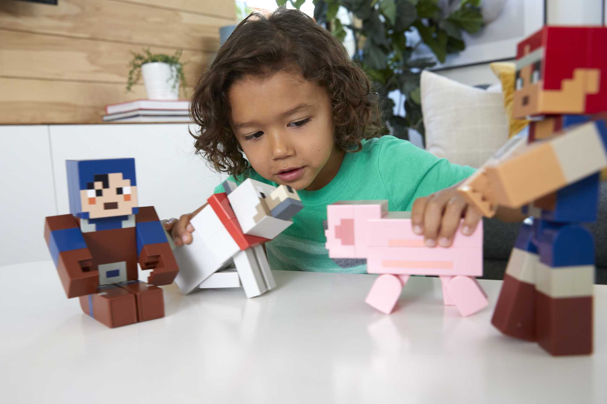 Enfants Garçons Fille Minecraft Blocs de construction assemblés