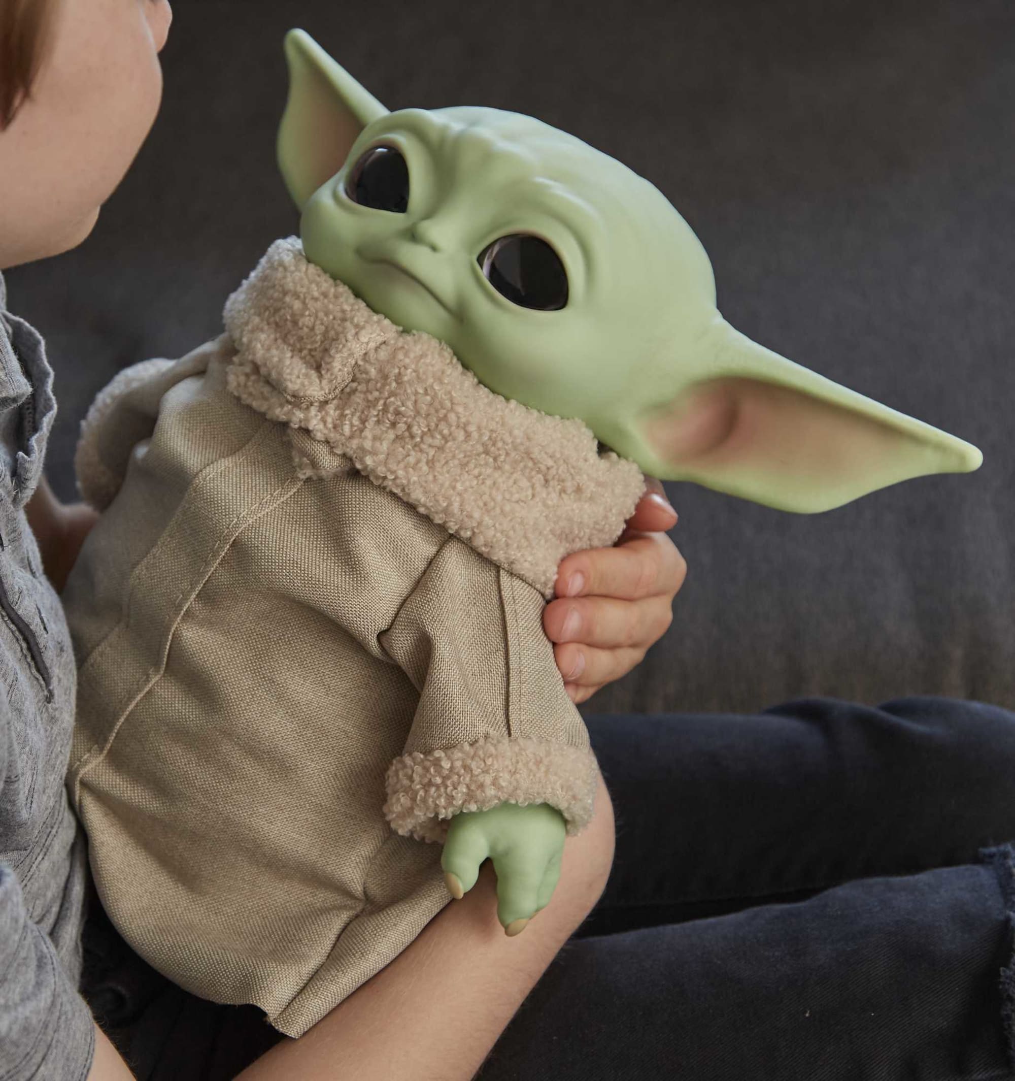 Star Wars „The Child“ Plüschfigur, ca. 28 cm große Kuschelfigur der Yoda  Spezies aus The Mandalorian