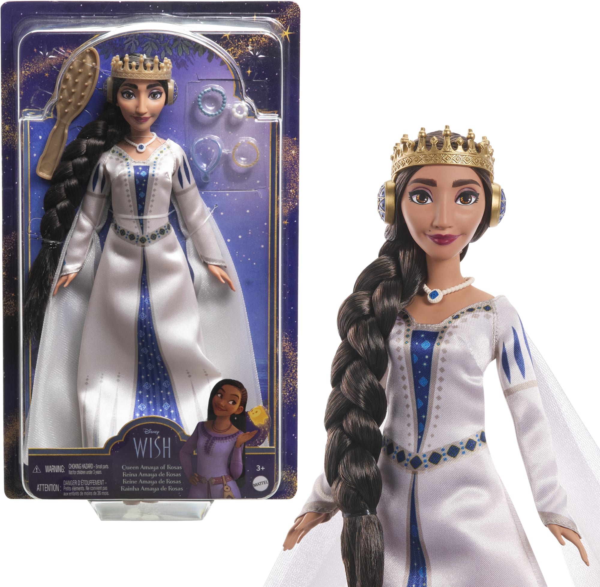 Bambola Regina Amaya Di Rosas, Disney Wish MATTEL - HRC11