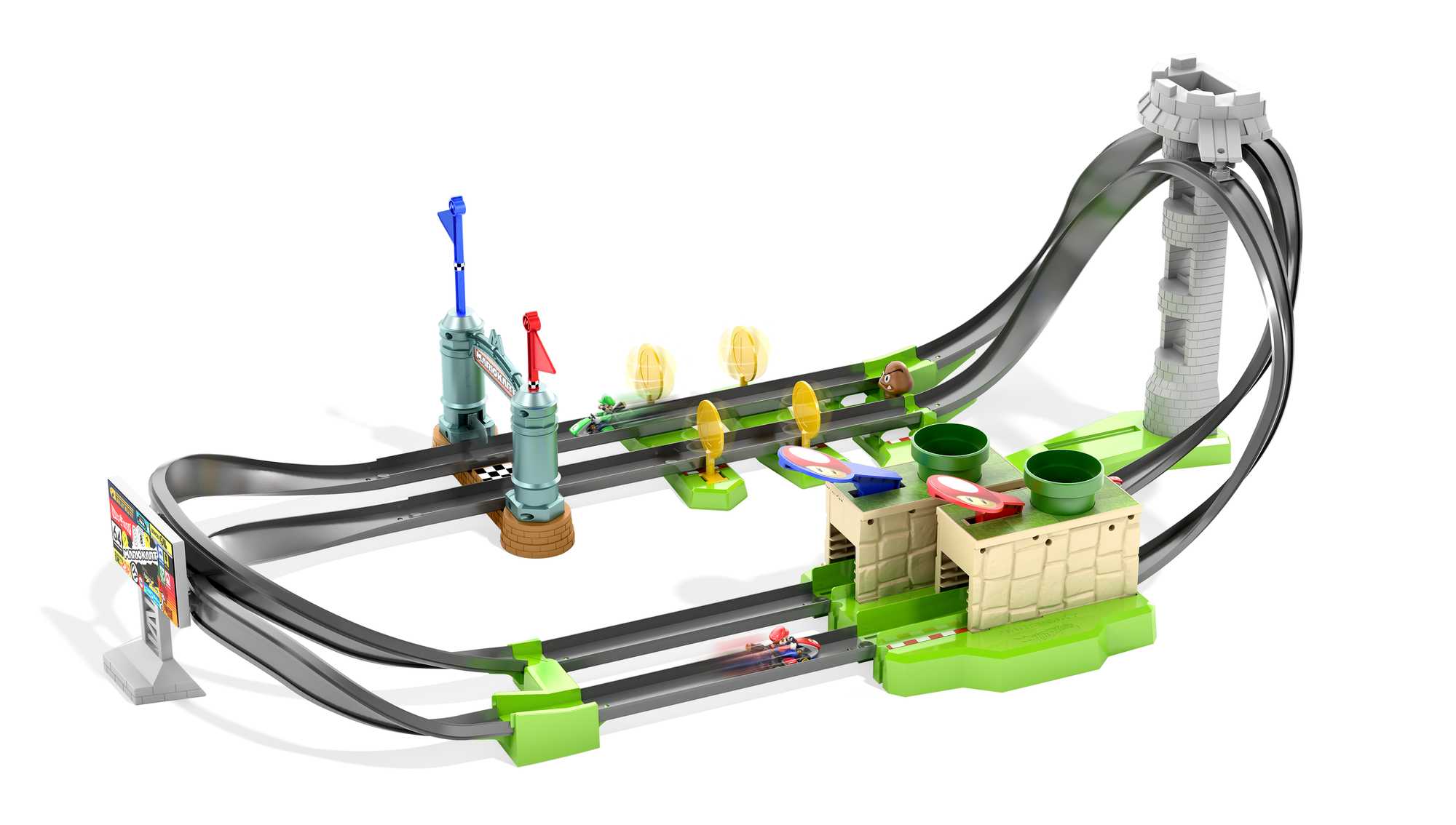 Hot Wheels Mario Kart Circuit Lite Track Set, GHK15