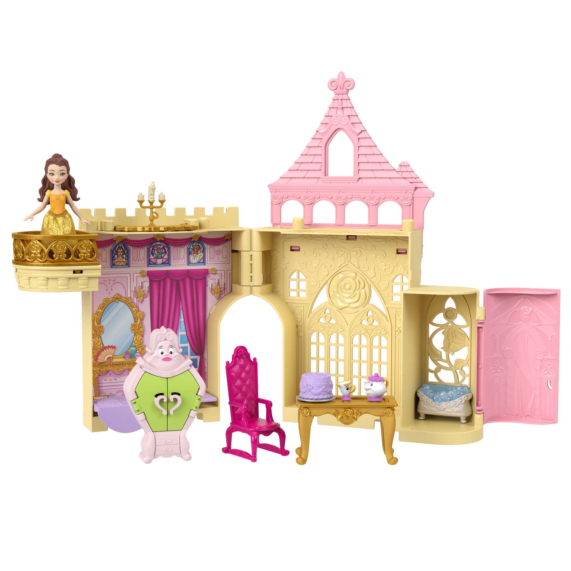 Disney Princess, Il Castello di Belle, impilabile, regalo per bambini e  bambine, HLW94