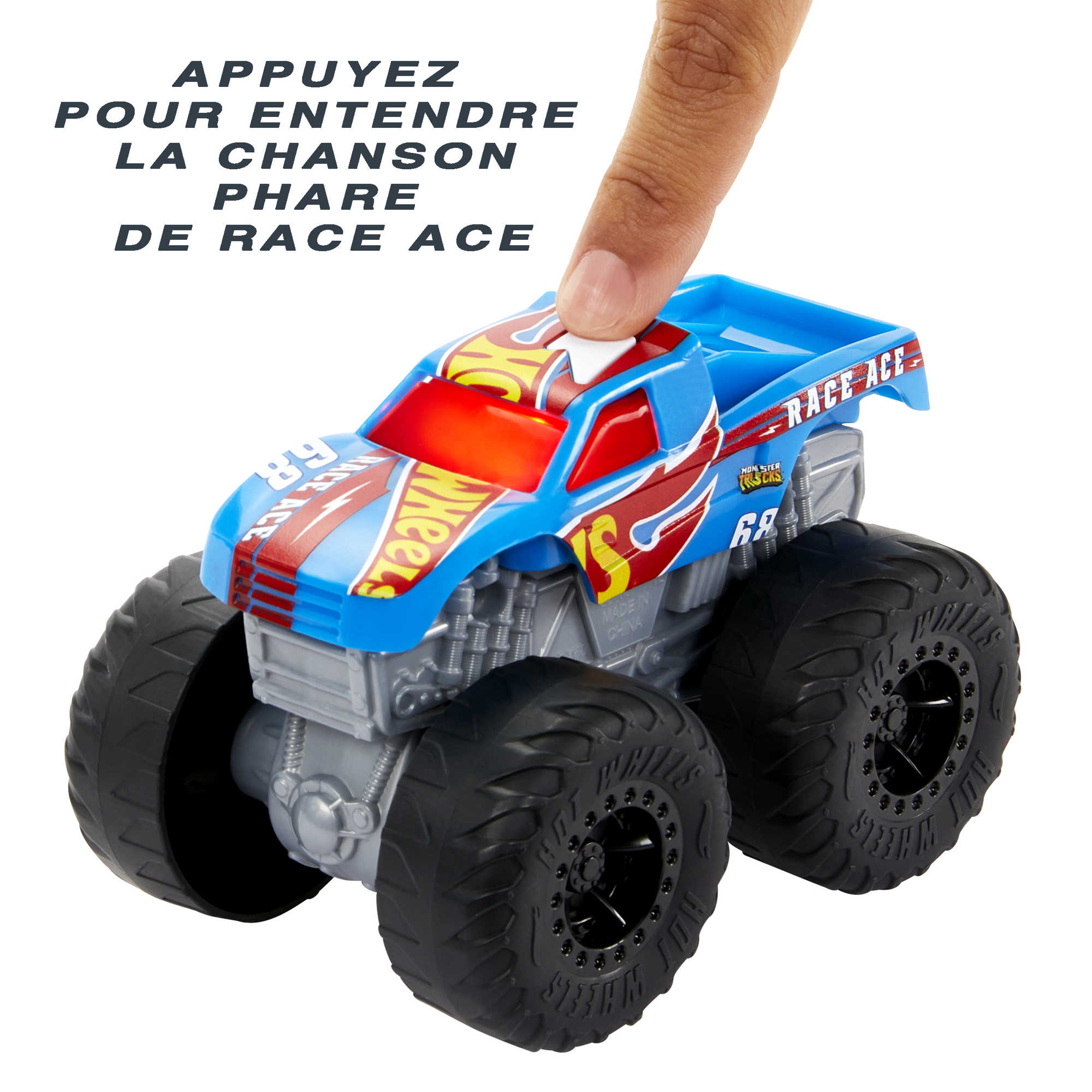 HOT WHEELS - VOITURE SONS ET LUMIÈRES ASST - CAMIONS, ARMES ET