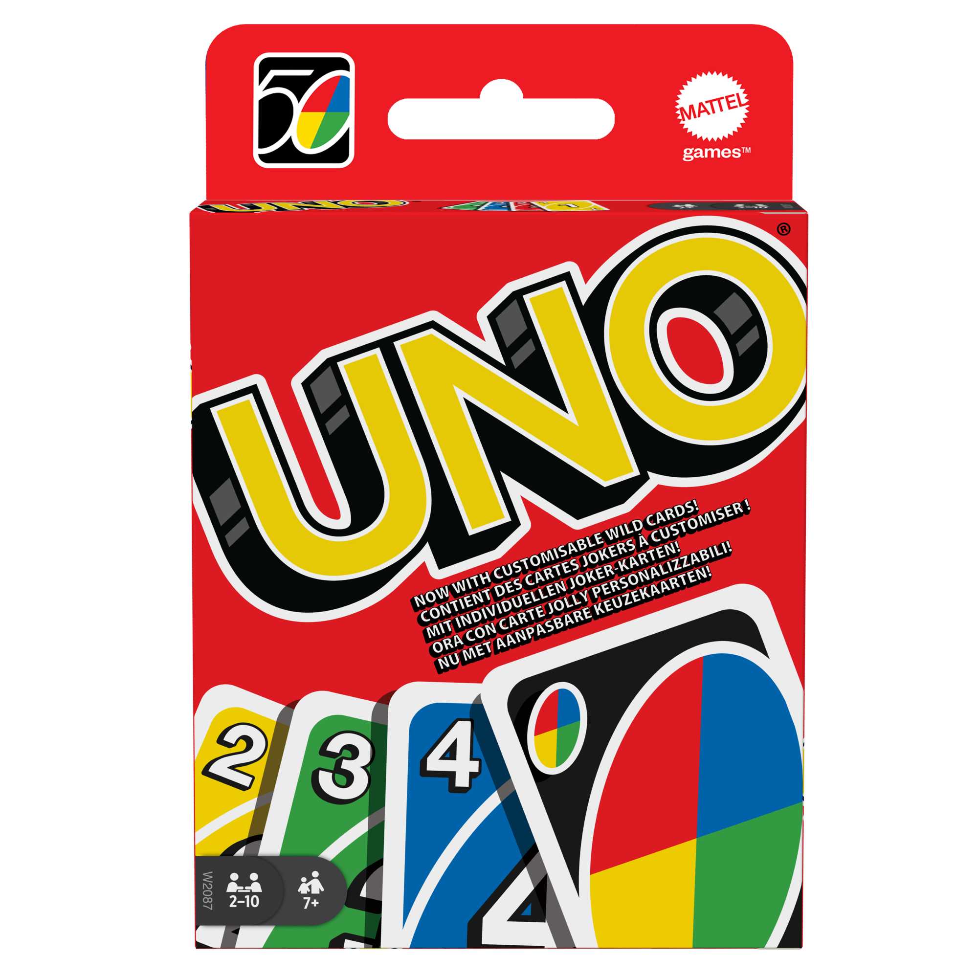 Игра карточная Games UNO 112 карт в дисплее | W2087 | MATTEL