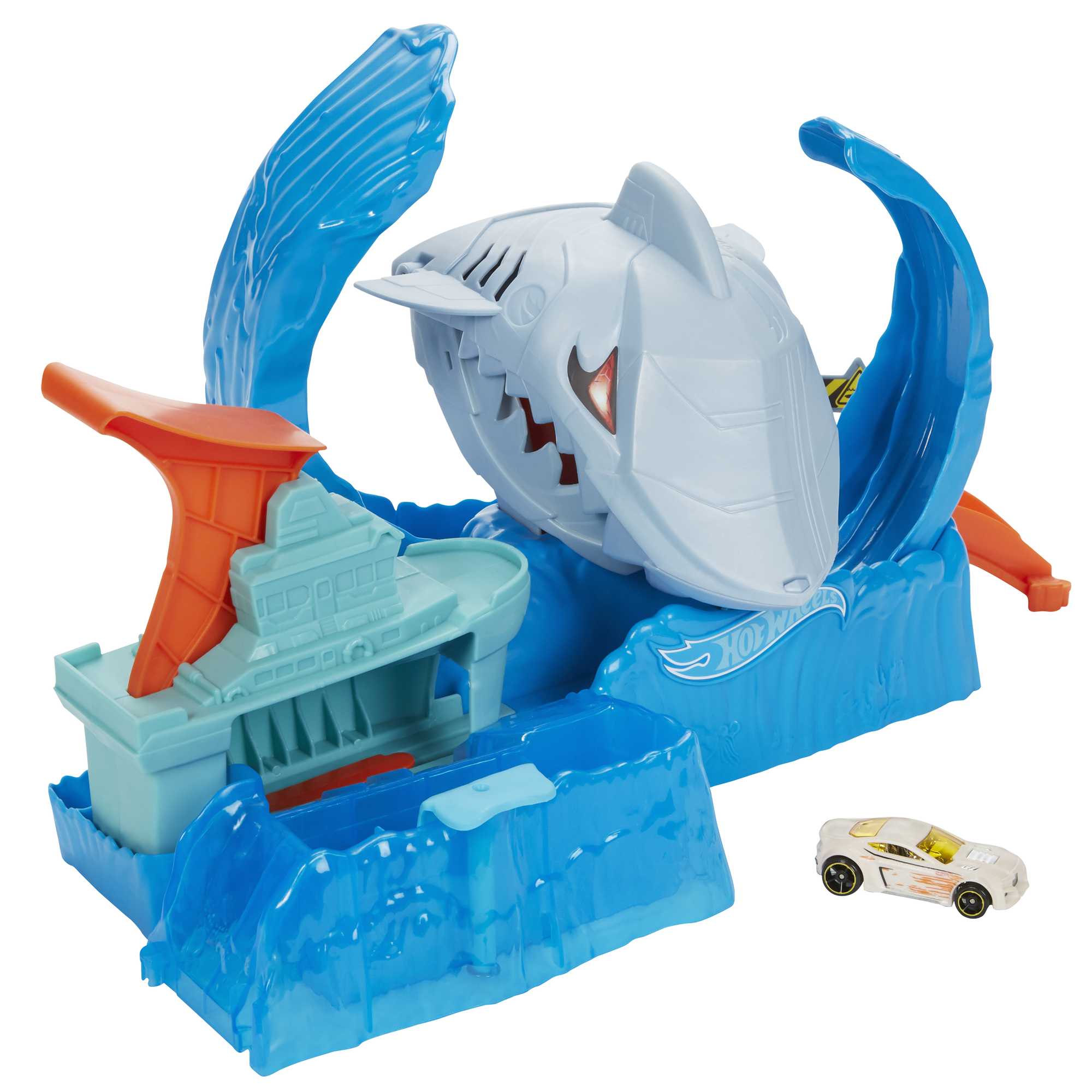 Hot Wheels® City – Color Shifter – Coffret Robot Requin en Folie, GJL12