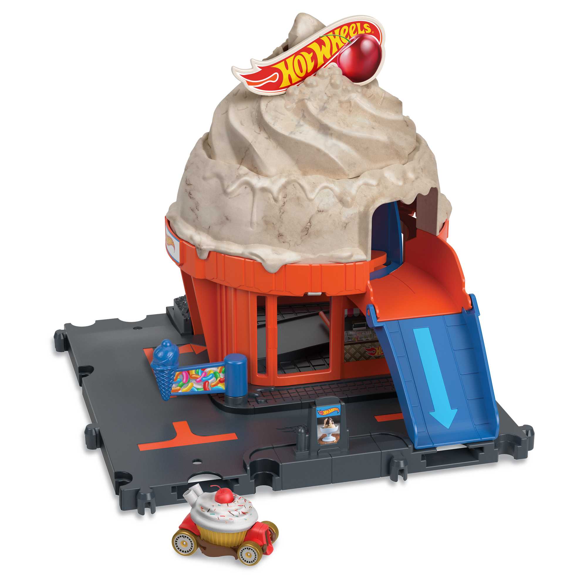 Hot Wheels City Track Set with 1 Hot Wheels Car, Track Play that ...