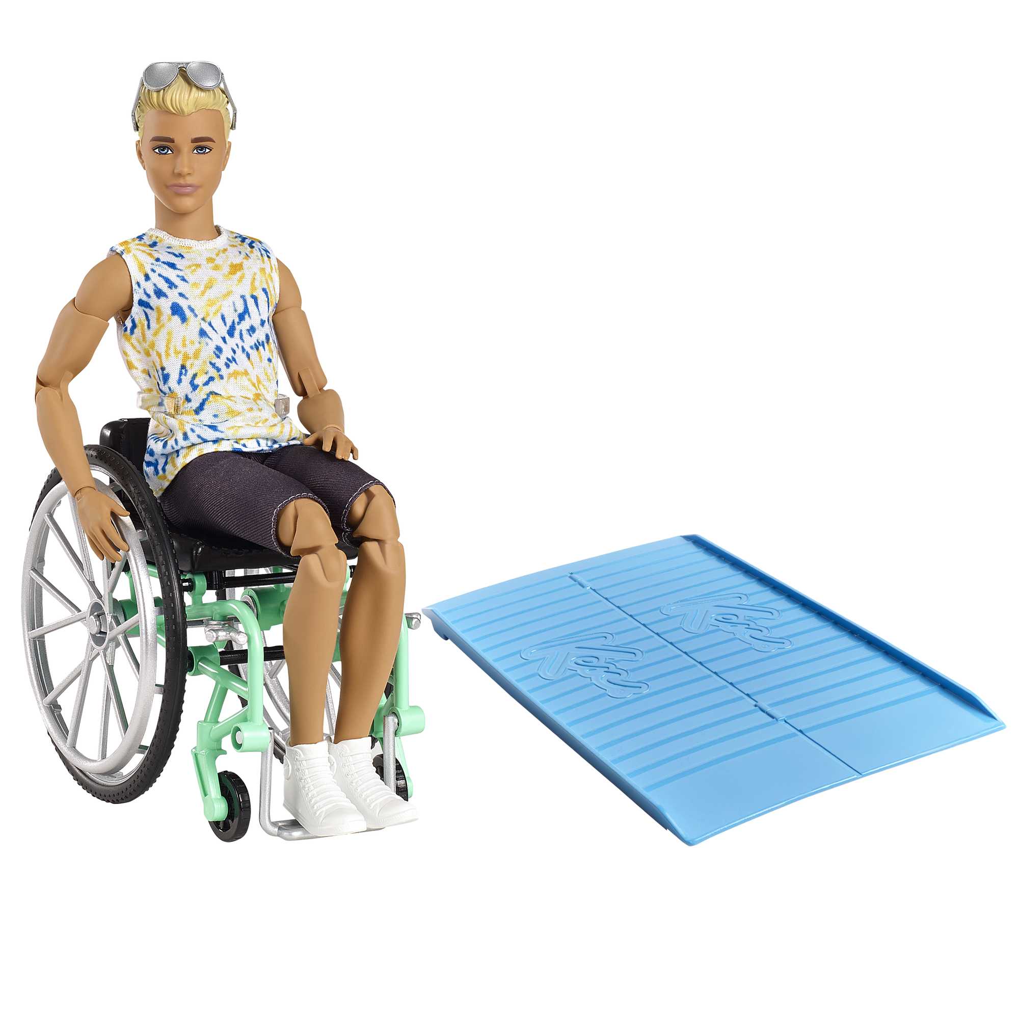 Barbie poupée mannequin Fashionistas 195 - Ken en fauteuil roulant, Commandez facilement en ligne