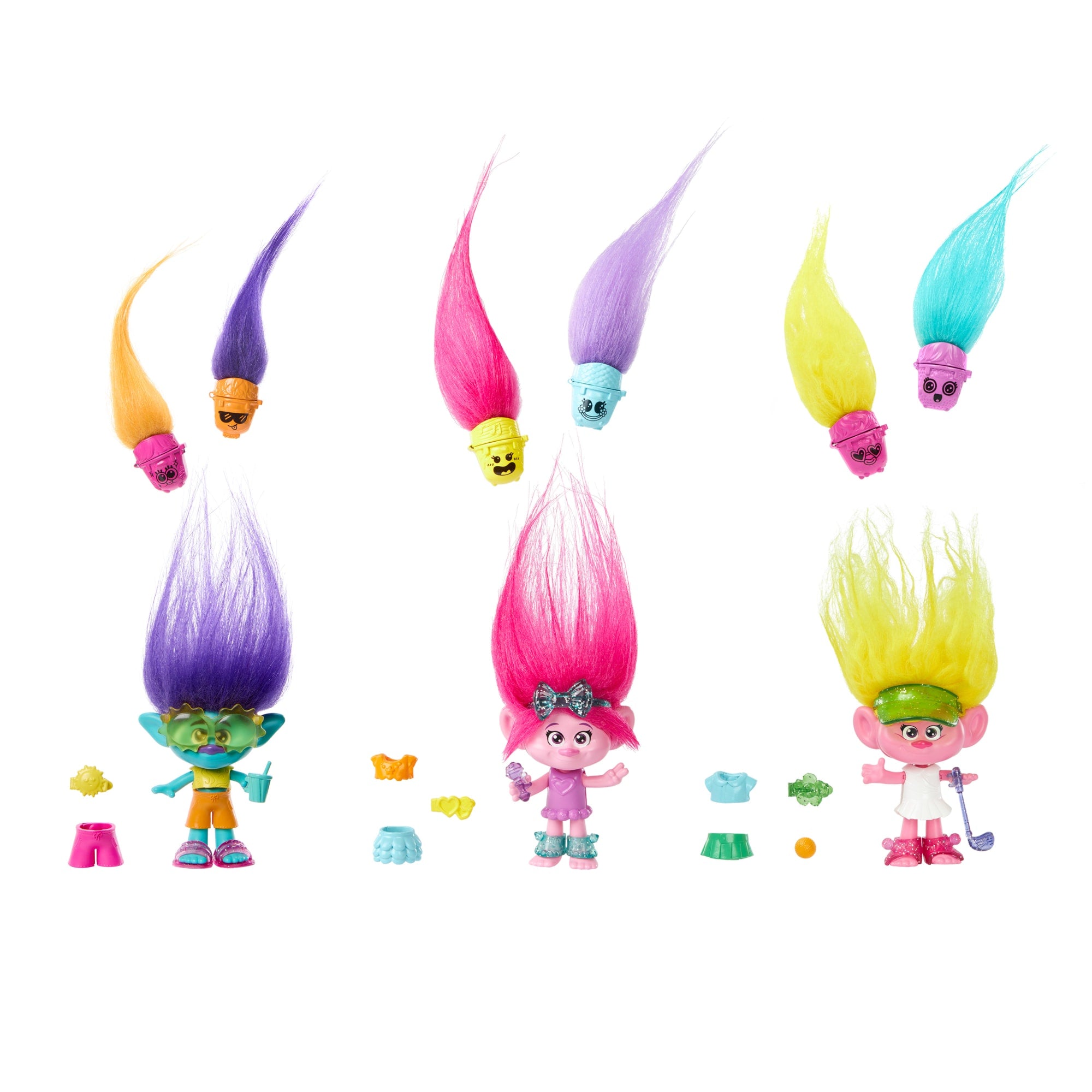 DREAMWORKS TROLLS BAND Together Plush Toy, HAIR POPS Showtime Surprise DREAMWORKS TROLLS BAND Together Plush Toy, HAIR POPS Showtime Surprise