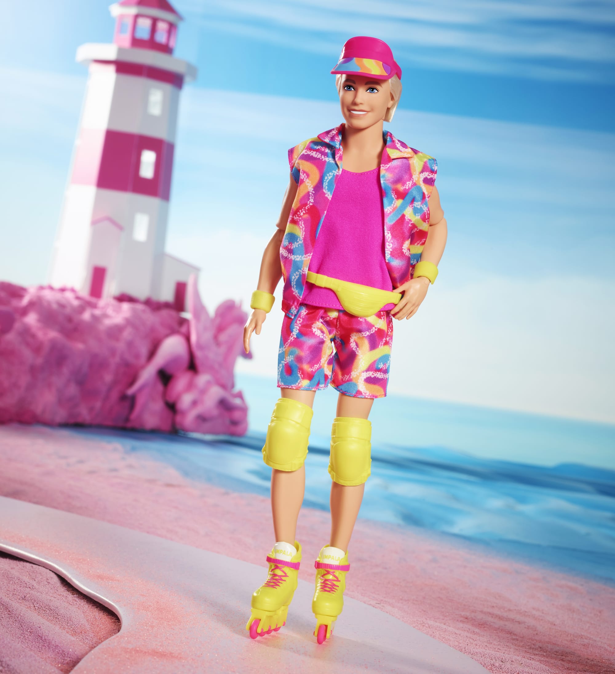 Barbie The Movie Collectible Ken Doll Wearing Retro-Inspired Inline Skate  Outfit and Inline Skates HRF28 MATTEL