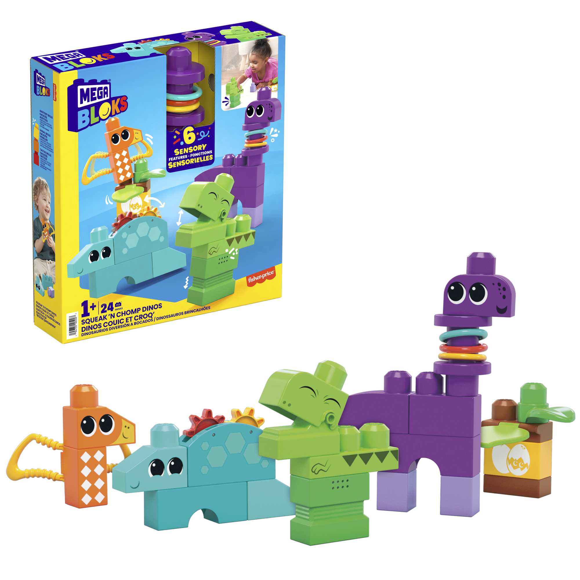 MEGA BLOKS® Squeak 'n Chomp Dinos