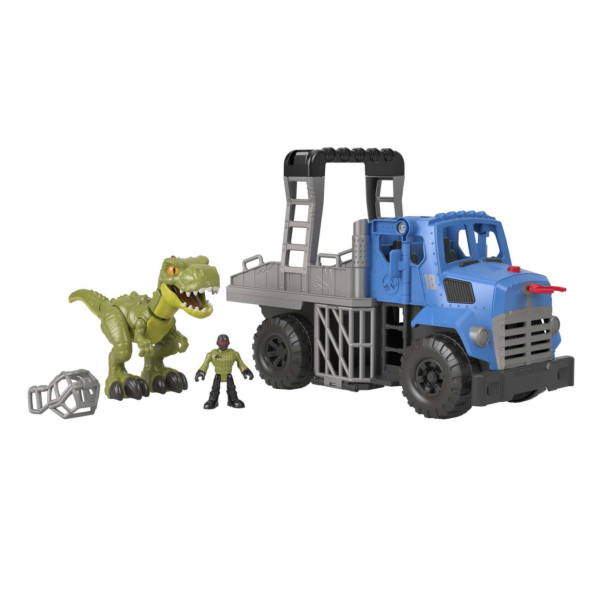 CUTE STONE Jouet de camion de transport dinosaure avec figurines