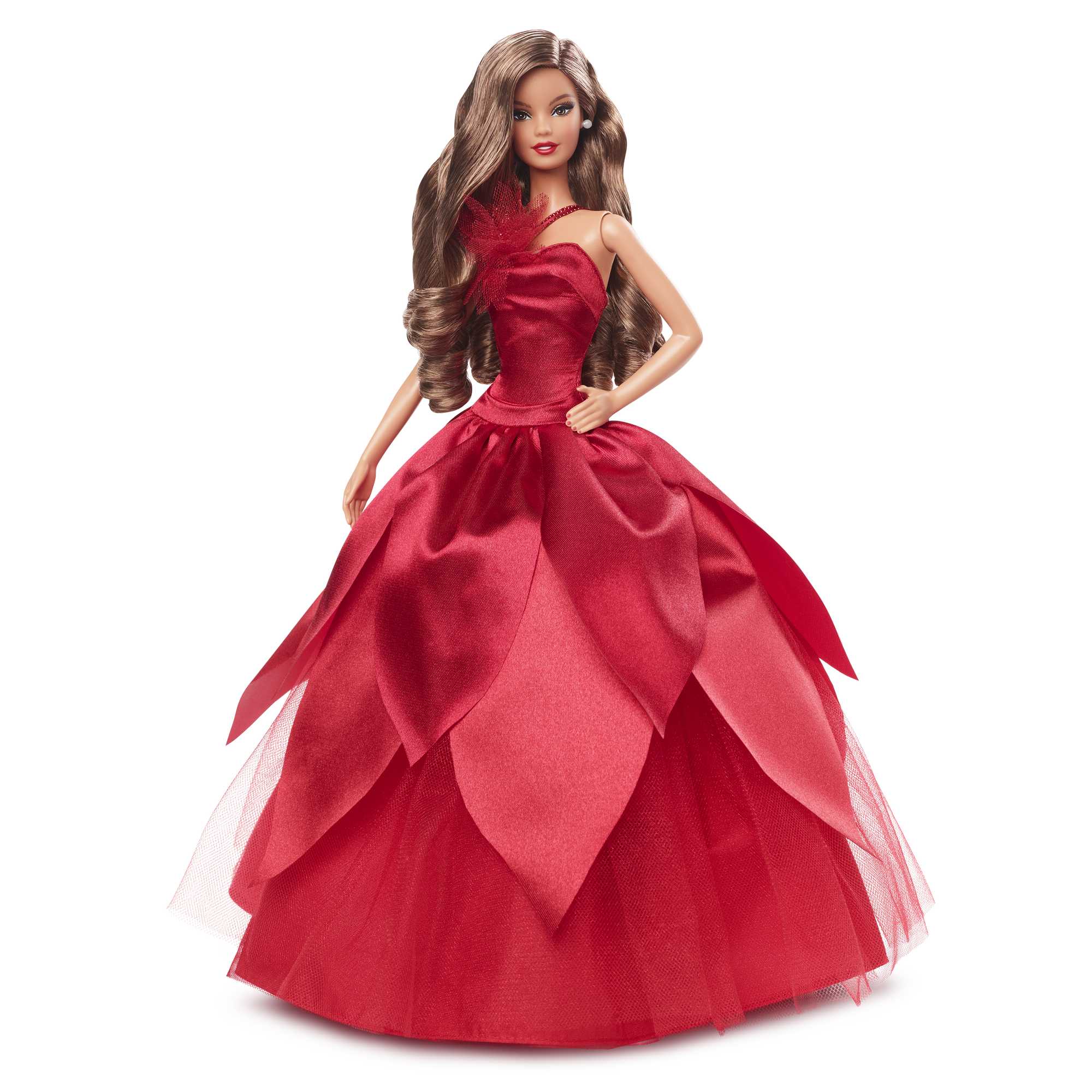 Barbie – Poupée Barbie Joyeux Noël 2022 – Châtain