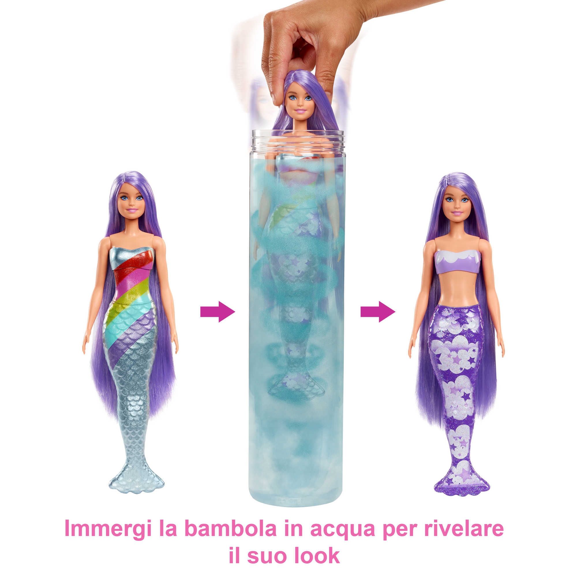 Barbie® Color Reveal™ Sirena Bambola, HCC46