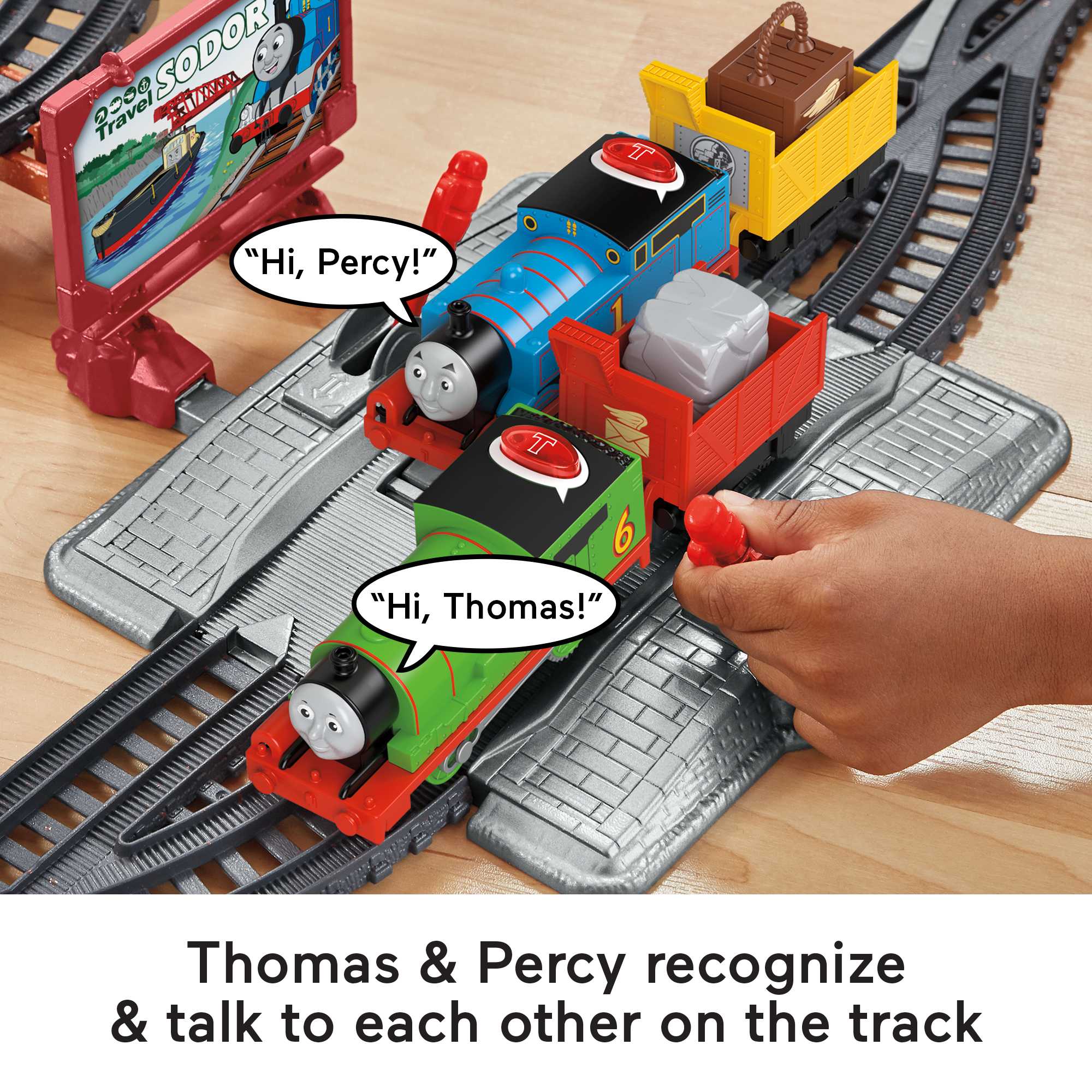 Thomas Friends Talking Thomas Percy Train Set GTM20 MATTEL thomas-friends-talking-thomas-percy-train-set-gtm20-mattel