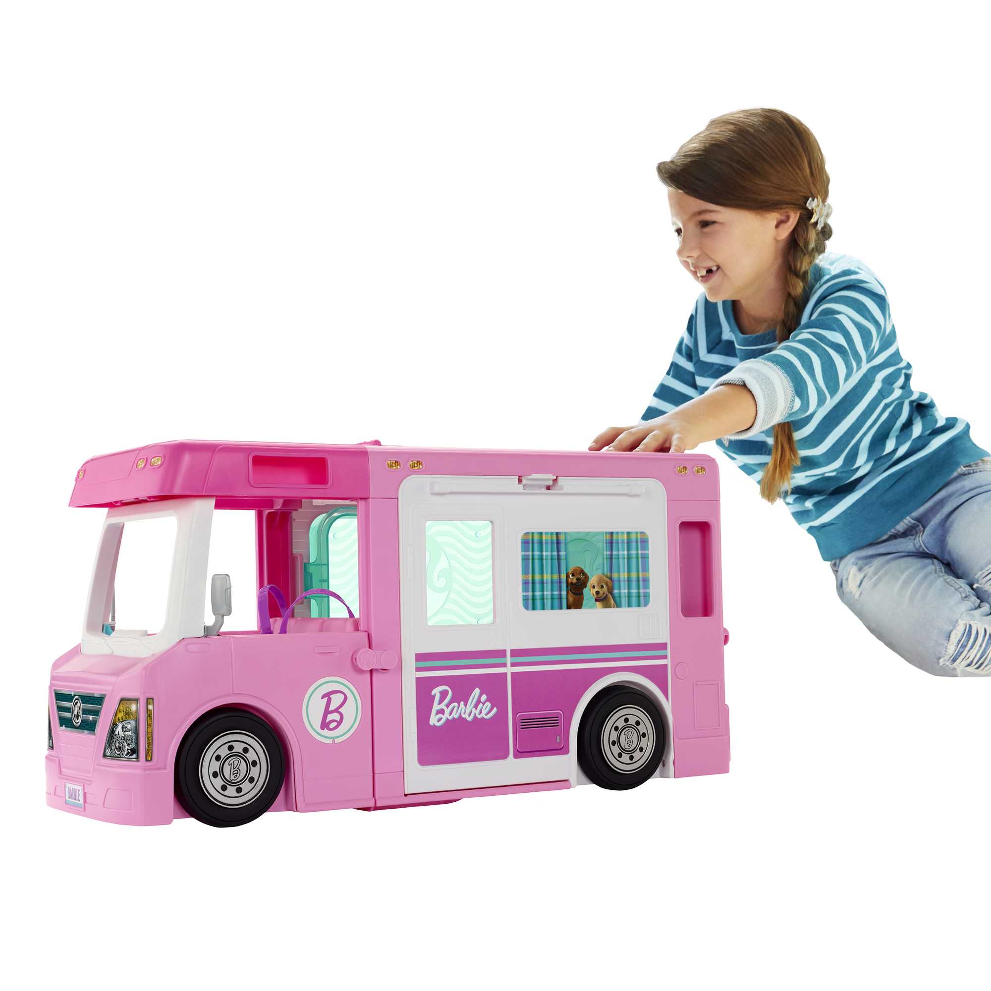 Coffret barbie bateau et jeep + 2 poupées - Barbie