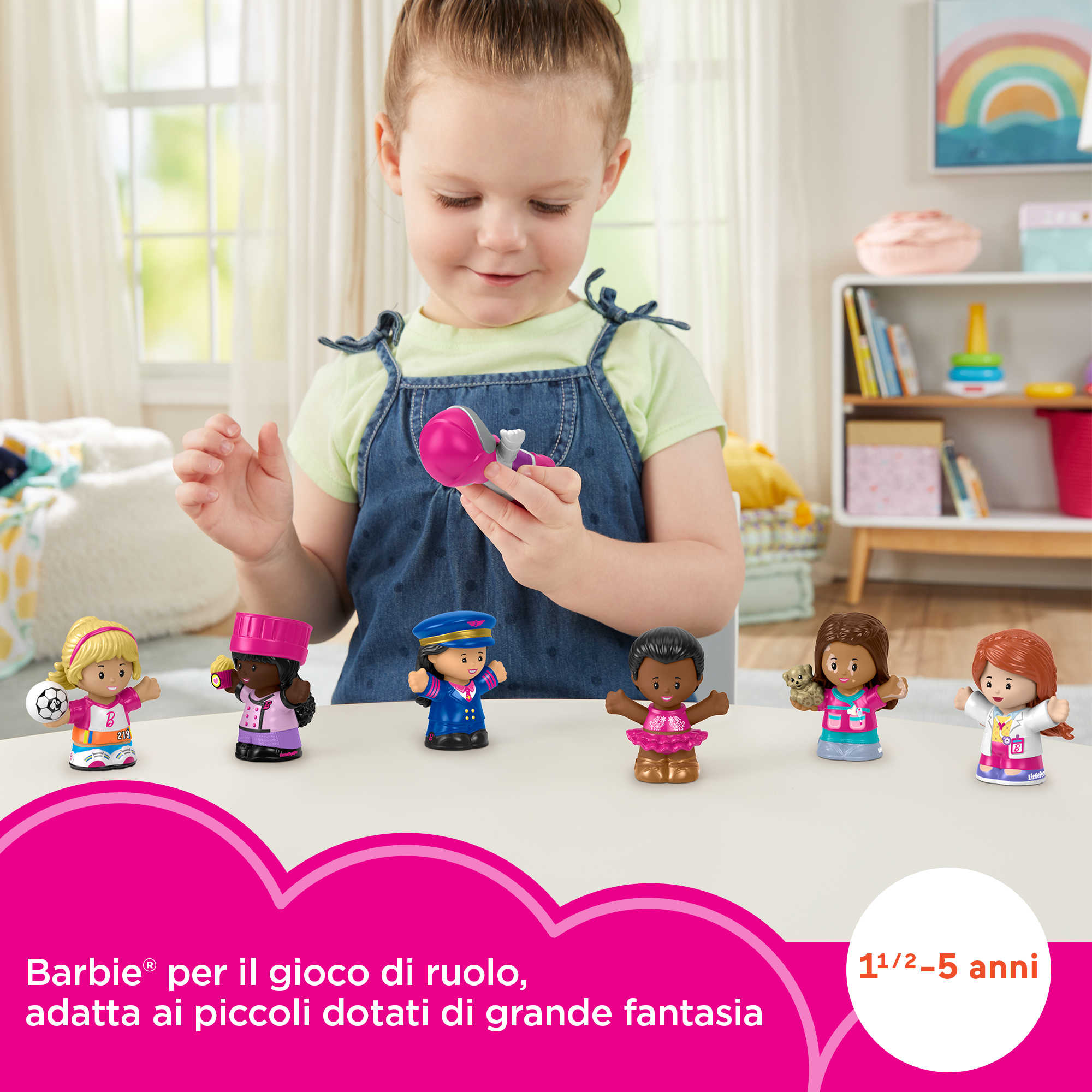 Portachiavi Barbie - JR Rational Toys altezza 5 cm