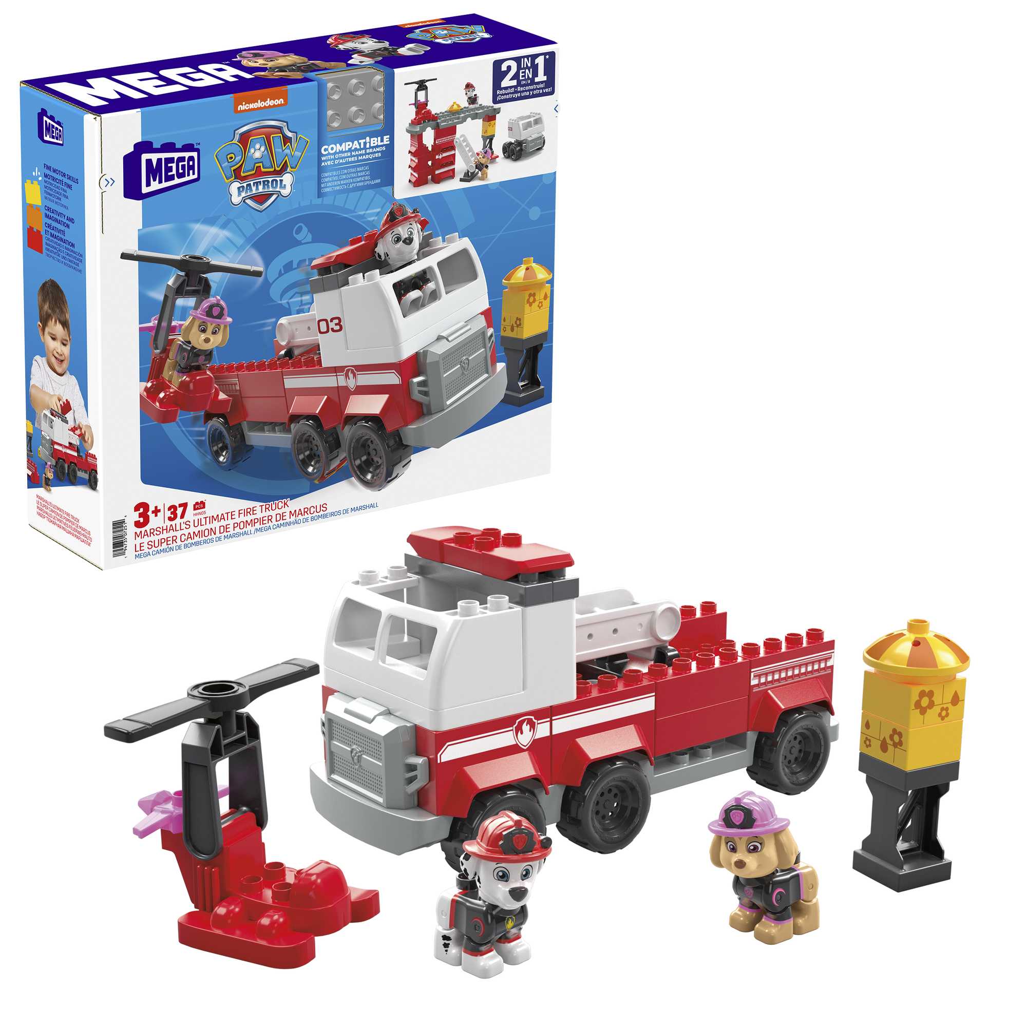 Le camion de pompiers Little People Fisher Price : King Jouet