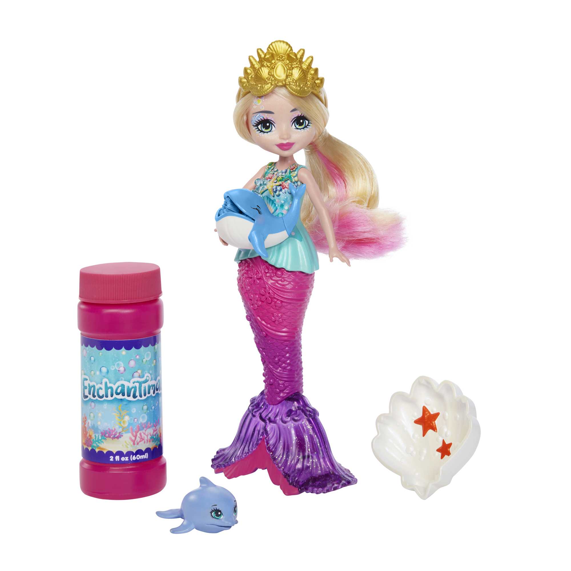 Кукла Enchantimals Русалочка с волшебными пузырьками | HFT24 | MATTEL