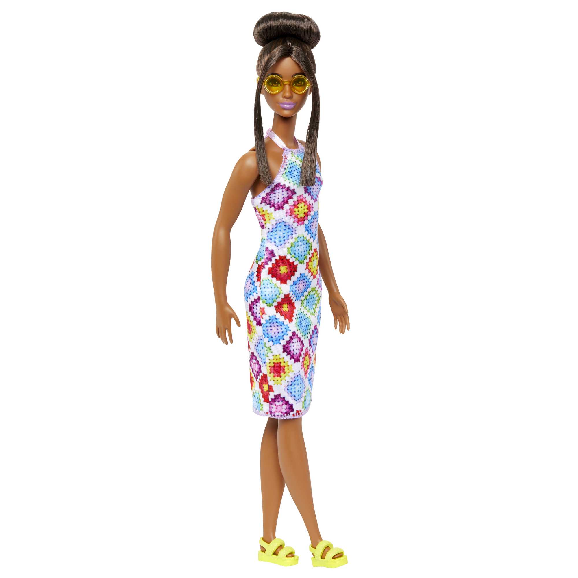 Barbie-Barbie Fashionistas 210-Poupée Bun Et Robe Crochet Dos Nu