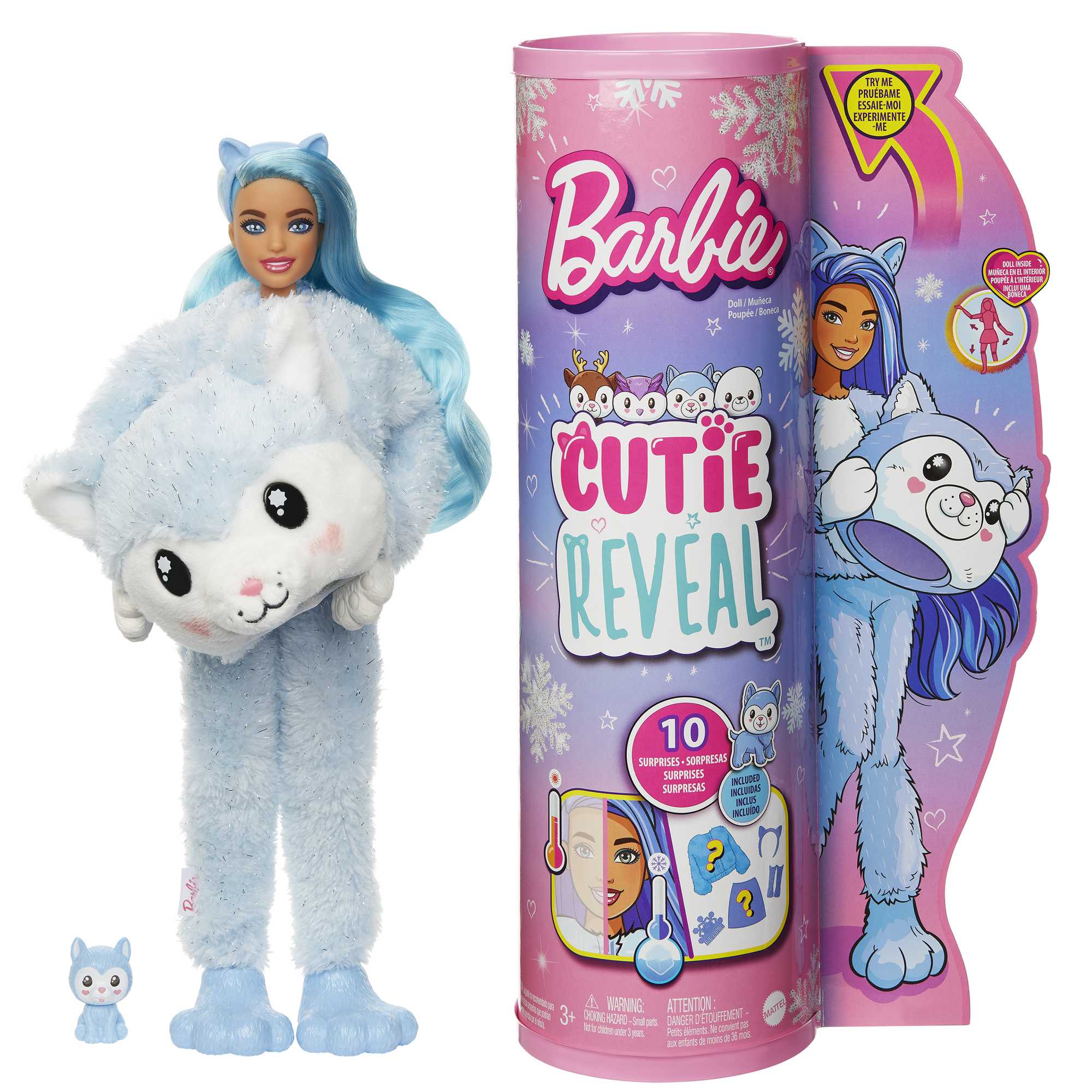 Barbie Cutie Reveal Doll & Accessories, Teddy Bear Plush  Costume & 10 Surprises Including Color Change, “Love” Cozy Cute Tees :  Everything Else