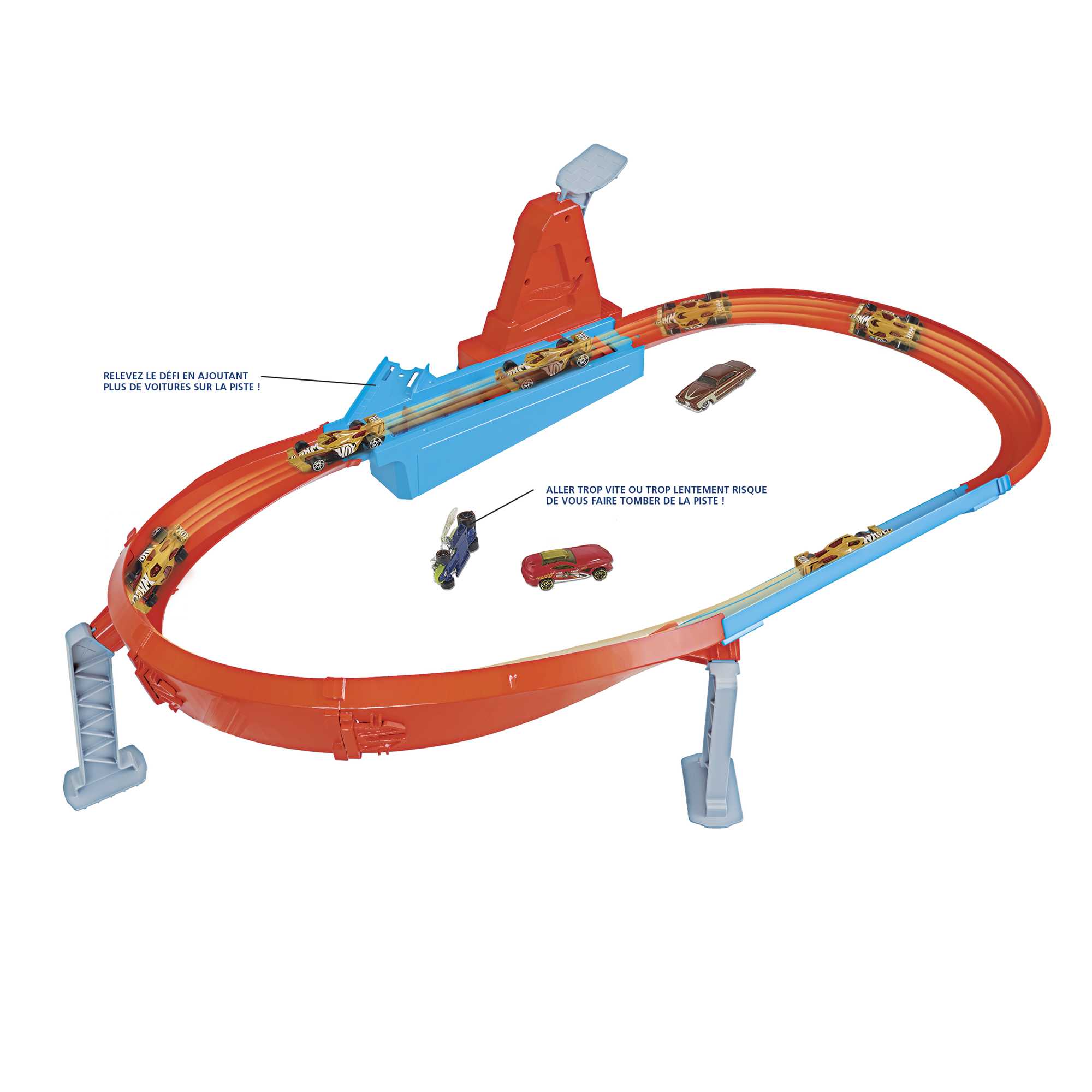 Hot Wheels - Hot Wheels Action Coffret Double Piste des Champions, fourni  avec une petite voiture de course, jouet pour enfant, GBF82 - Circuits -  Rue du Commerce