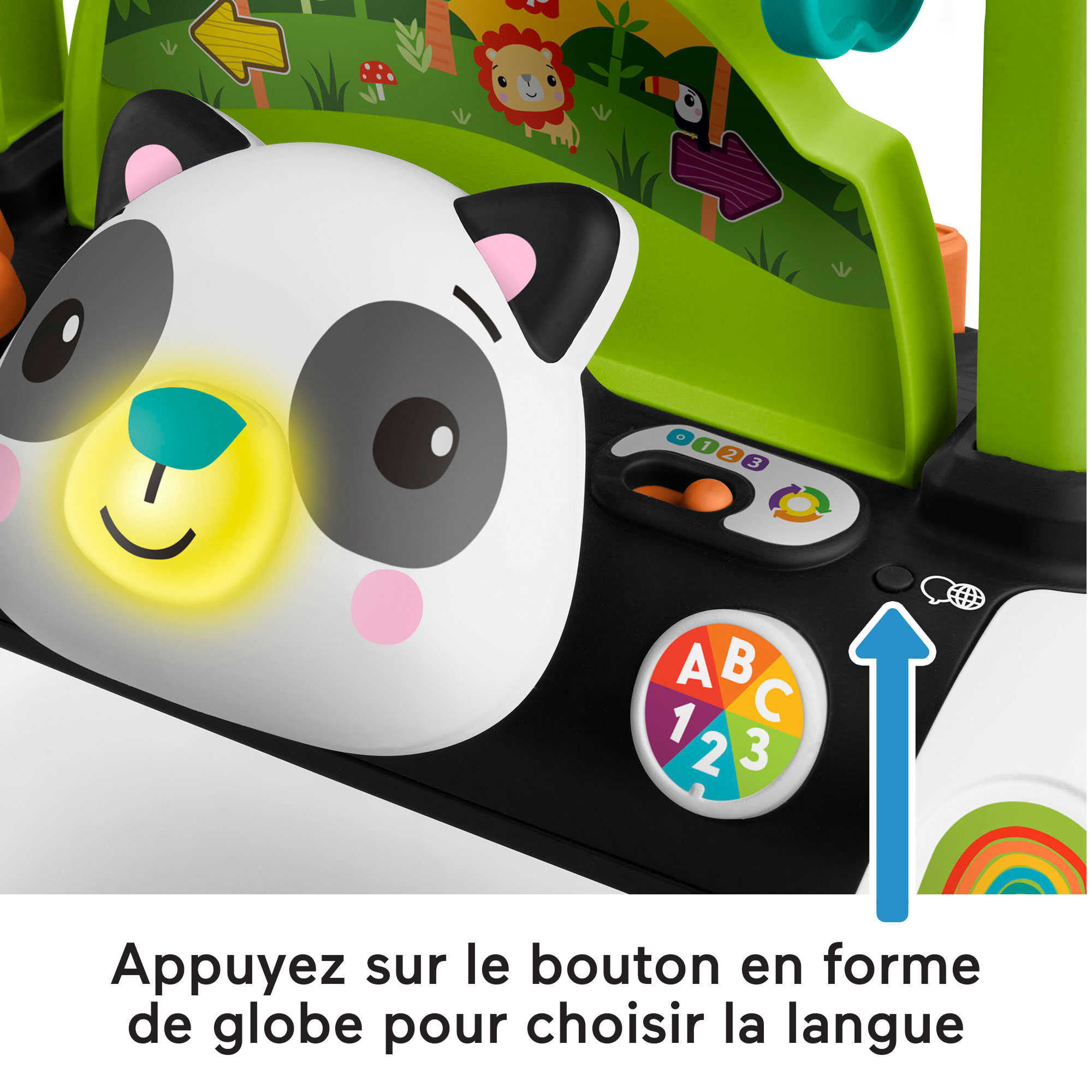 Fisher-Price Mon Trotteur Panda d'Activités Évolutif (version