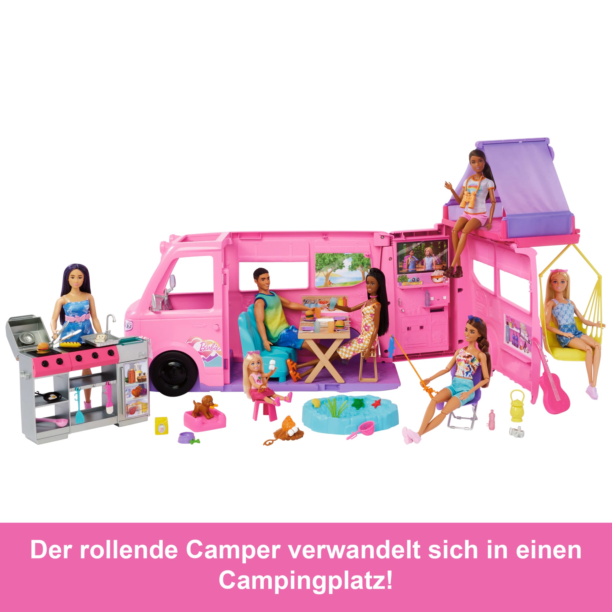 Verwunderlich Barbie Super Abenteuer Camper Ebenbild