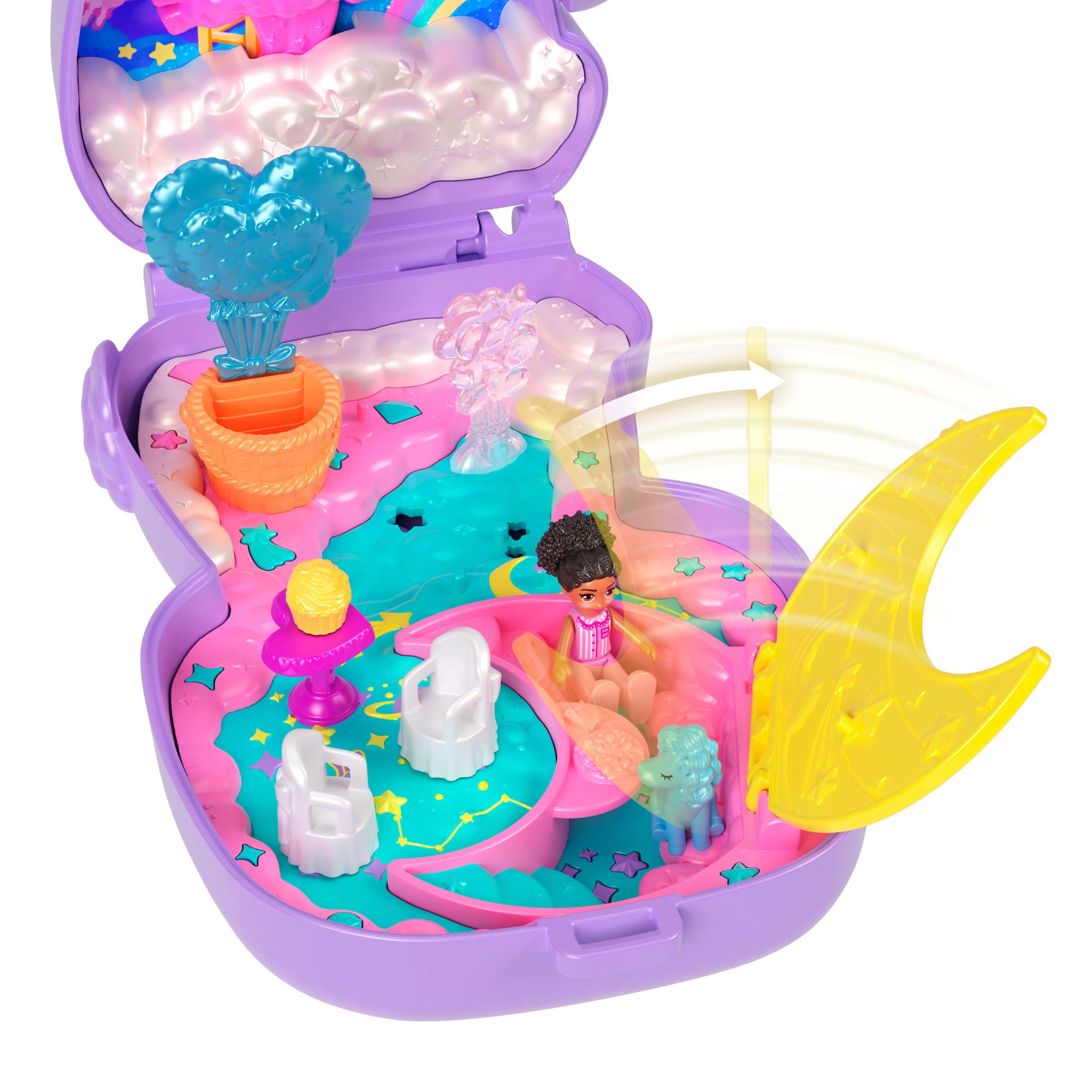 Polly Pocket Fete A La Piscine Pool Party Doll – Color-Changing Hair With Swim Accessories