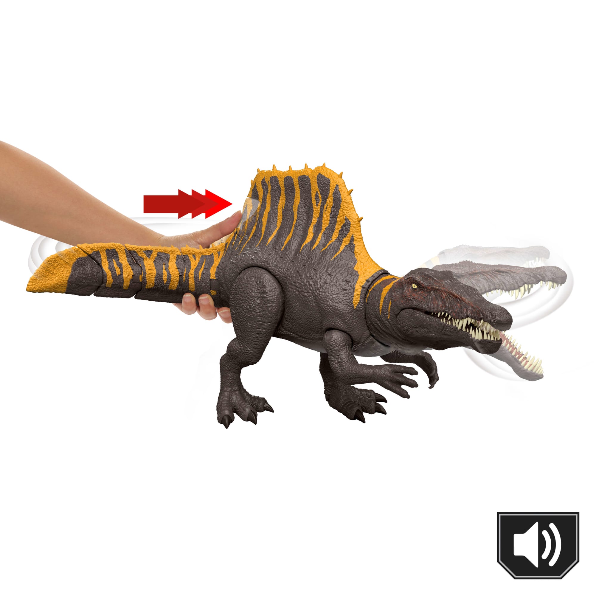 spinosaurus spielzeug Jurassic World-Figurine articulée Spinosaurus-2 mouvements d’attaque