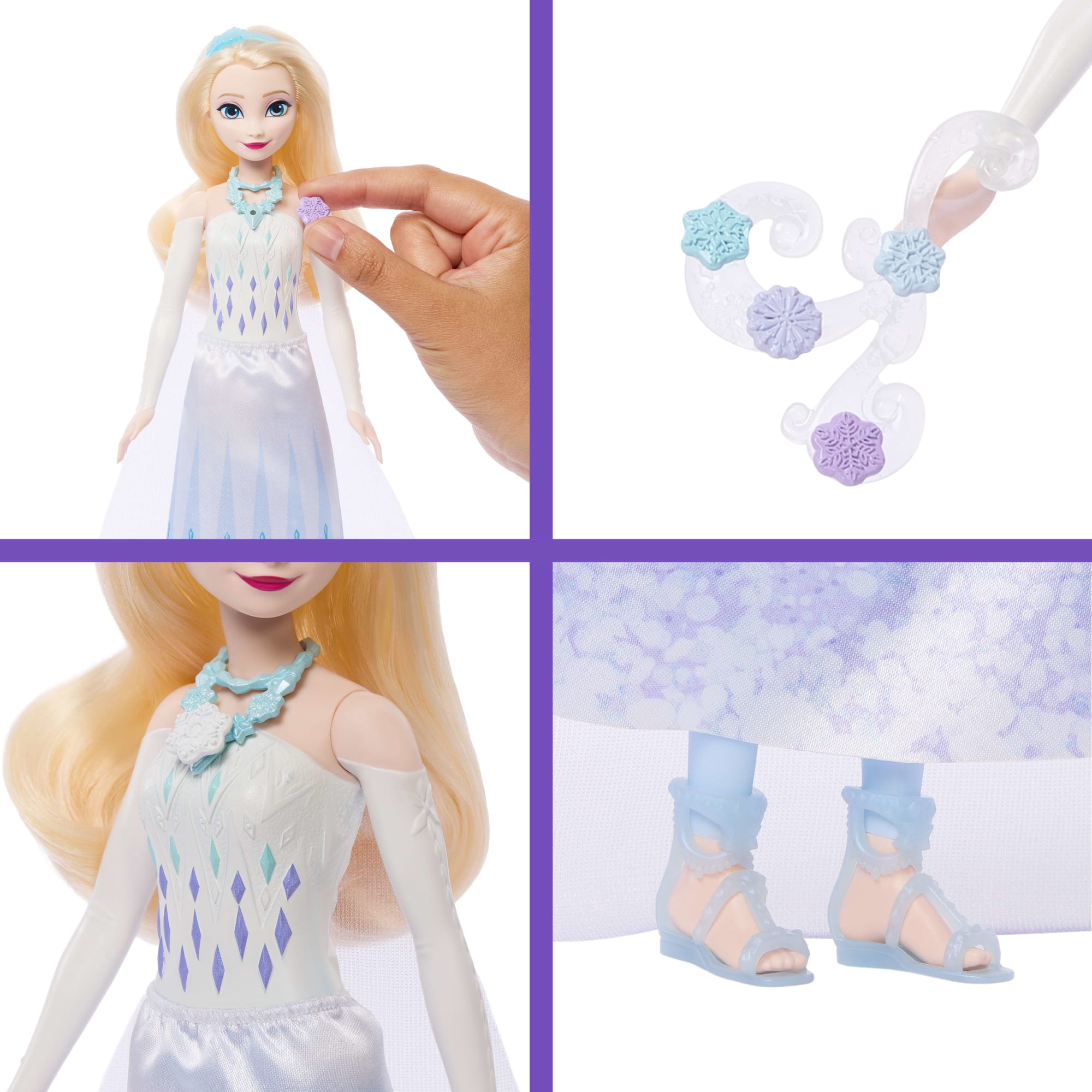 Bambu Elsa Disney Frozen JEWEL REVEAL bambola Elsa | Mattel