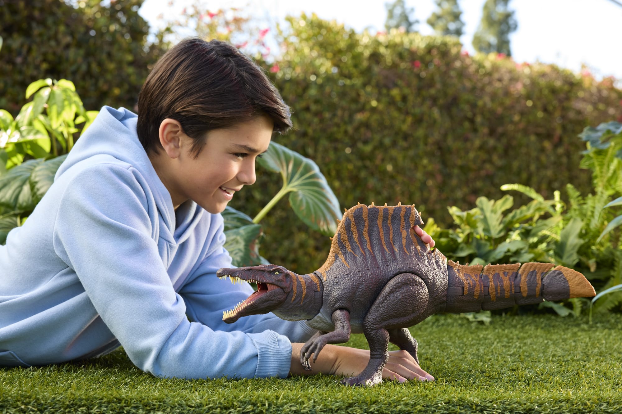 Mattel Jurassic World Espinosaurio Destrozajaulas - Figura De Acción Grande (32,7cm) Con Slime Y Accesorios, Juguete Para Niños +4 Años