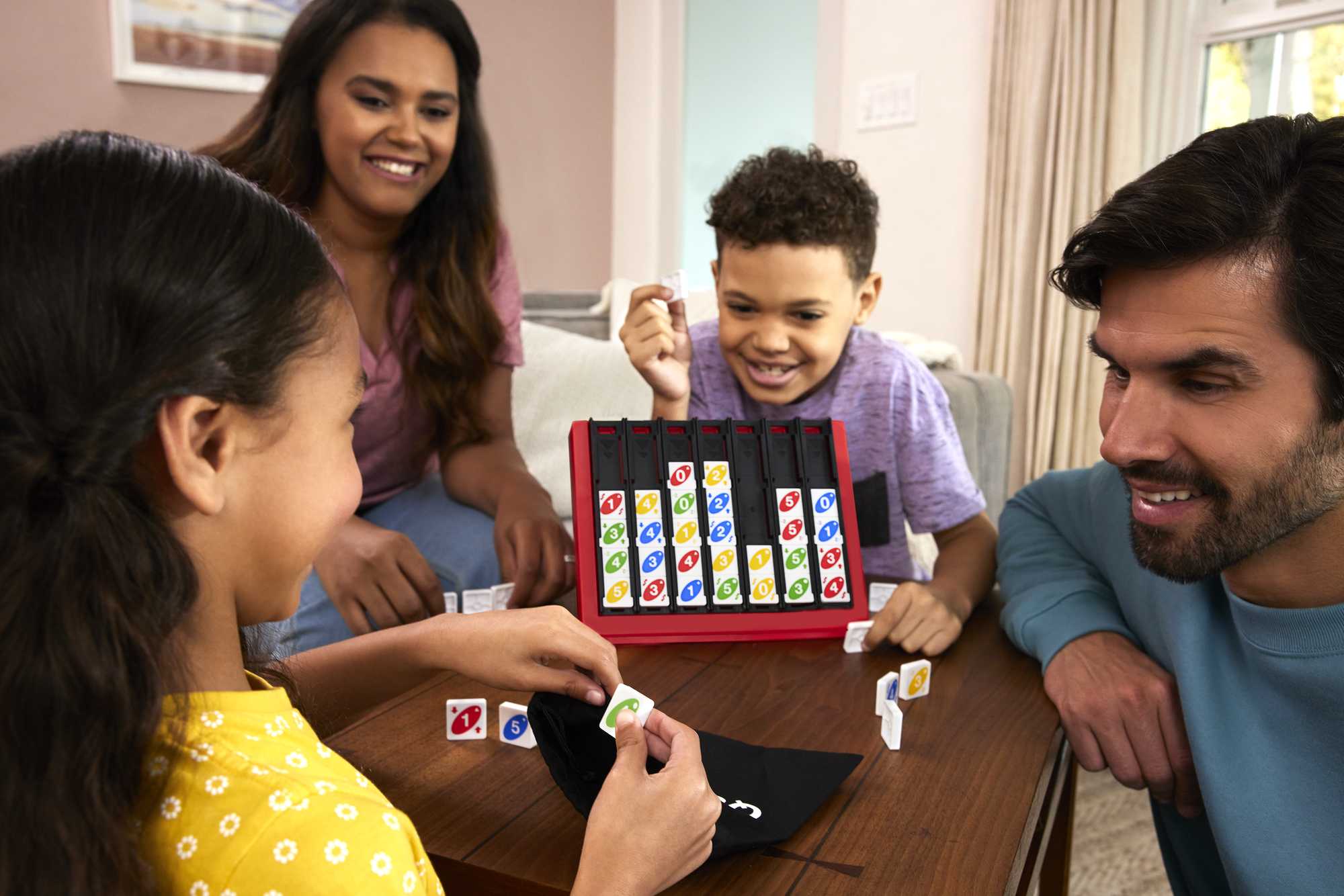 Uno Quatro Game, Adult, Family And Game Night | Mattel