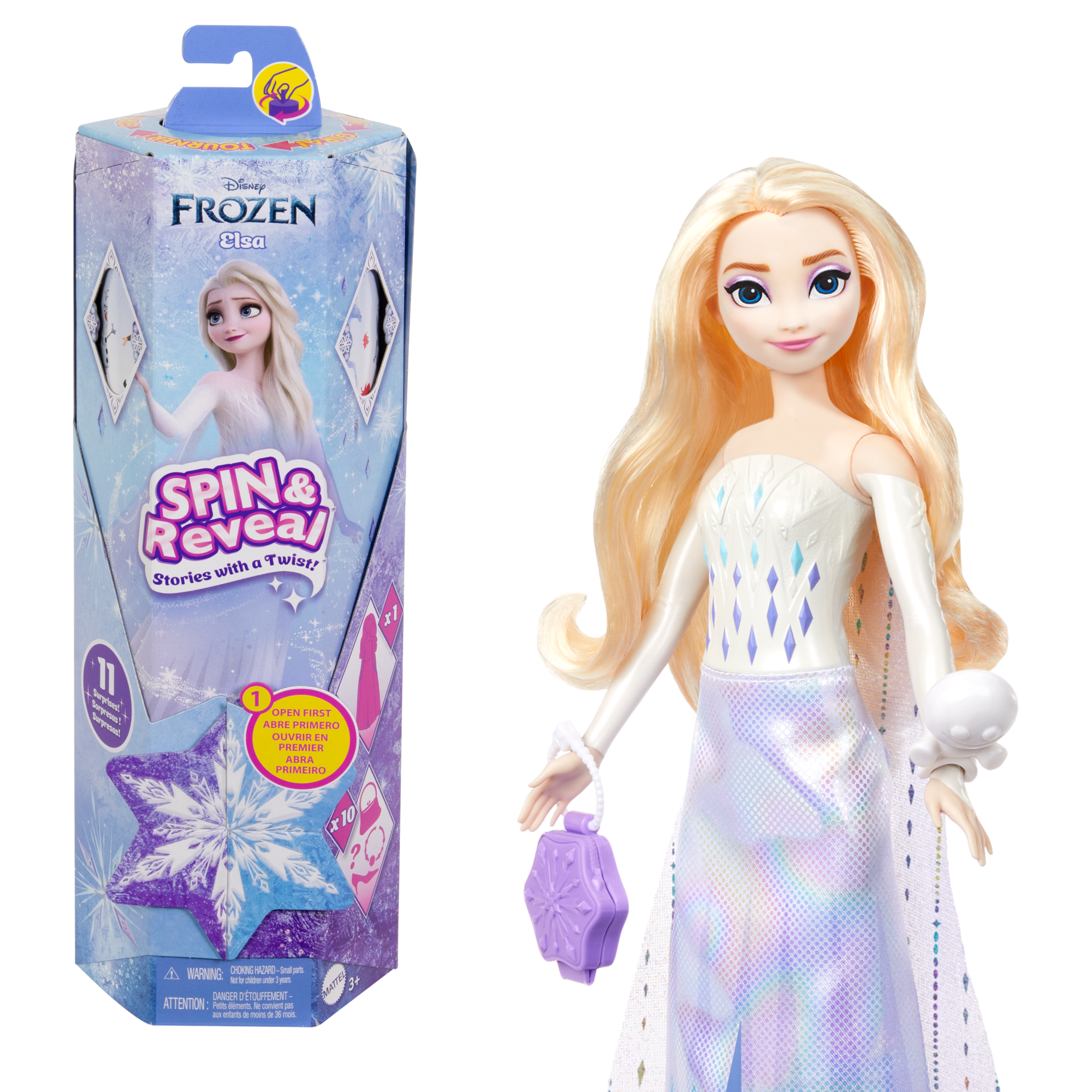Disney Frozen SPIN REVEAL™ Elsa Doll Mattel - Main Image