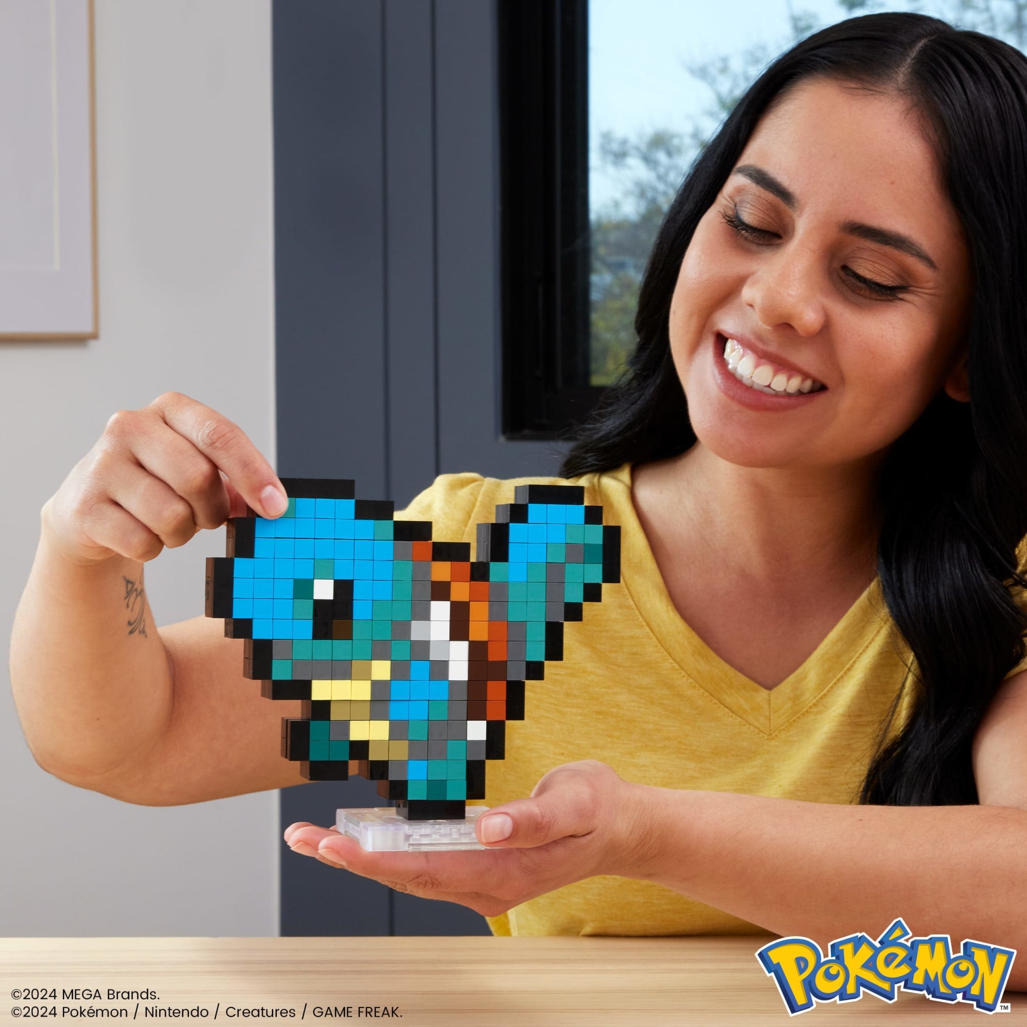 MEGA-Pokémon-Carapuce-Coffret de Construction Rétro Pixel Art 367 ...