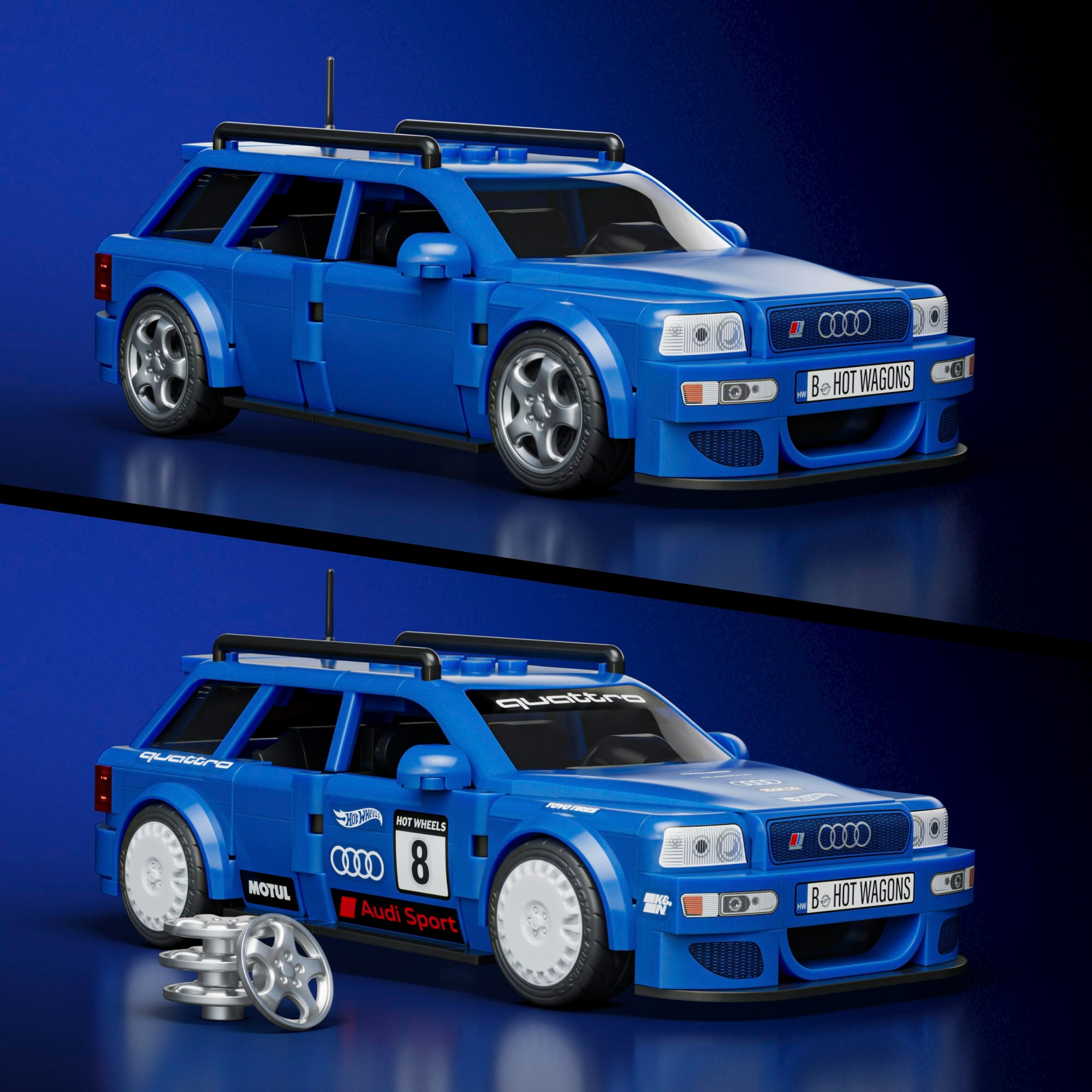 Mattel Brick Shop Hot Wheels 94 Audi Avant RS2 | Mattel