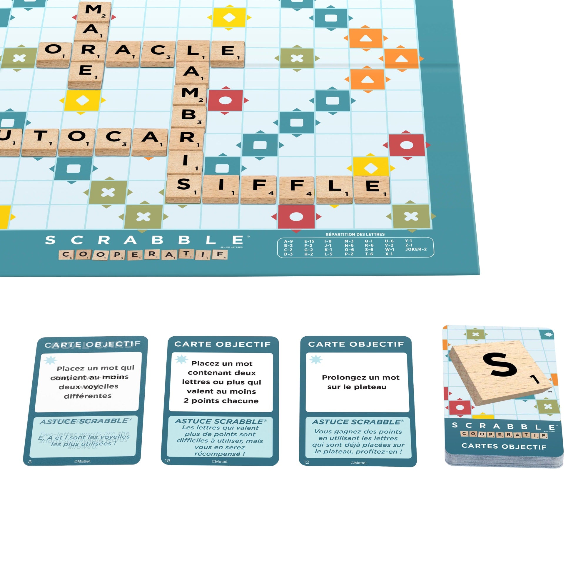 Mattel Games - Scrabble 360,Set de Table (Mattel FFP75), Couleur/modèle Assorti