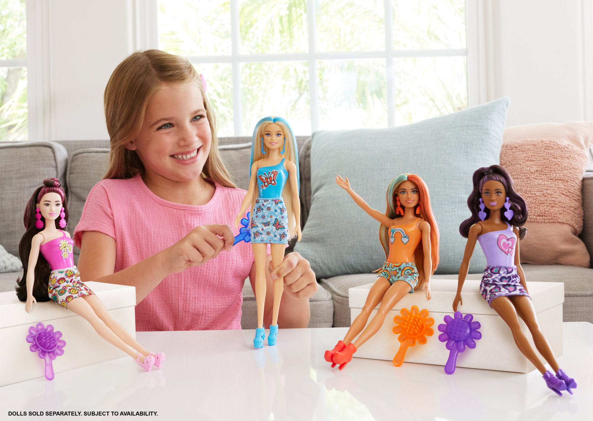 Barbie Colour Reveal Groovy-Themed Series Doll Accessories with
