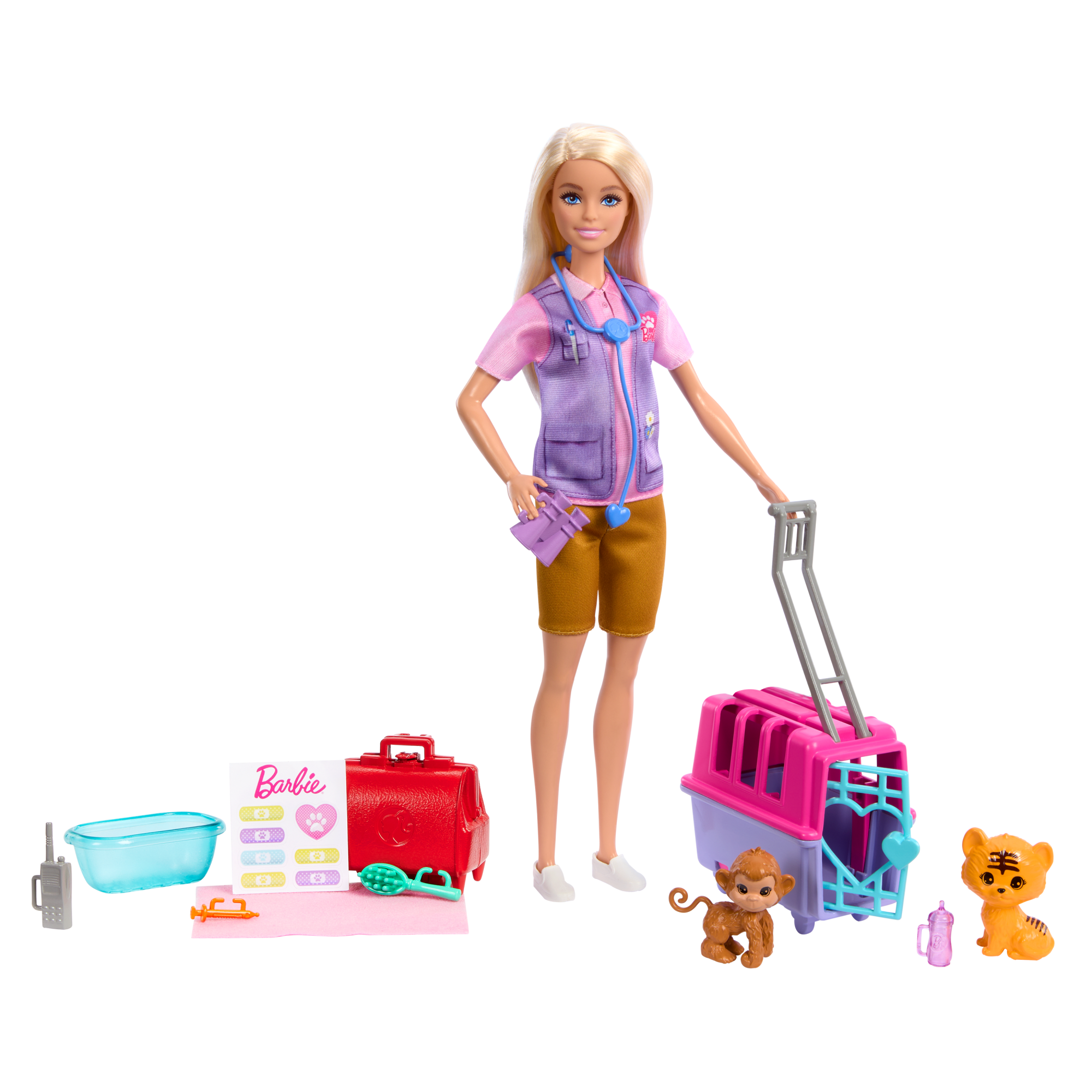 Barbie Tú puedes ser Rescatadora y liberadora de animales Mattel - Main Image