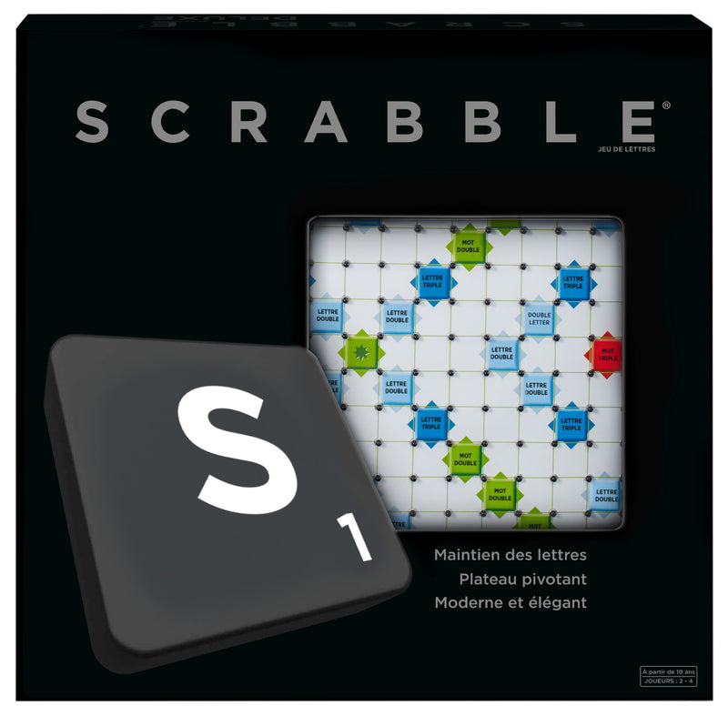 Mattel Scrabble Deluxe rotating board game